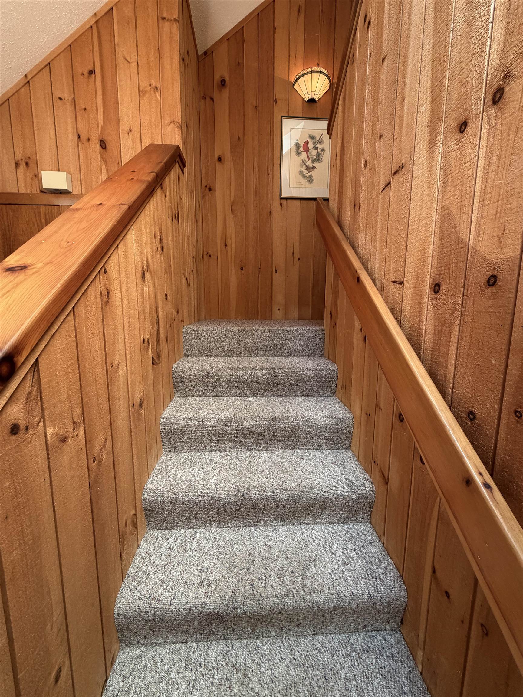 Heading upstairs