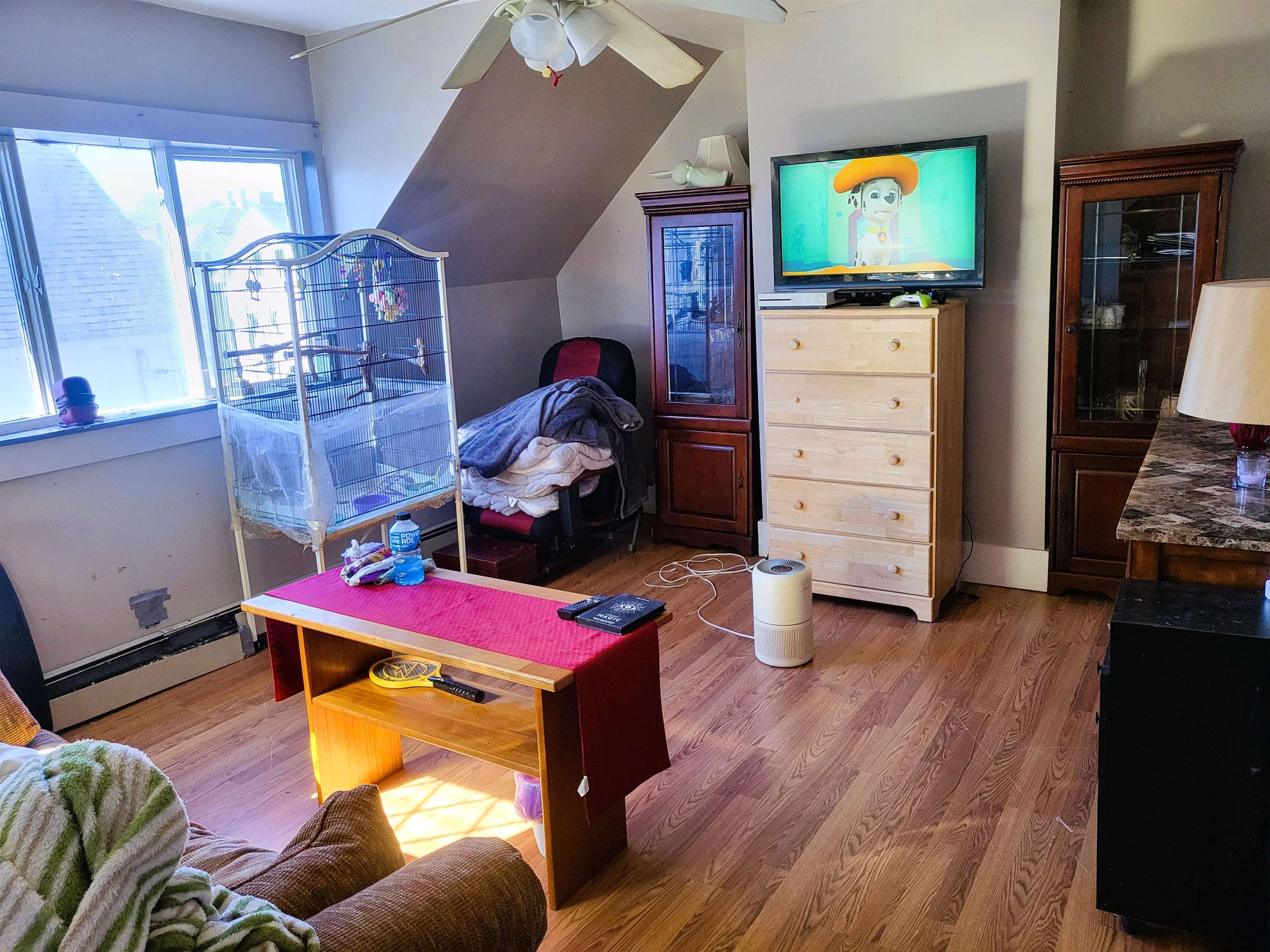 Living room beyond the kitchen.  (Possible expansion)