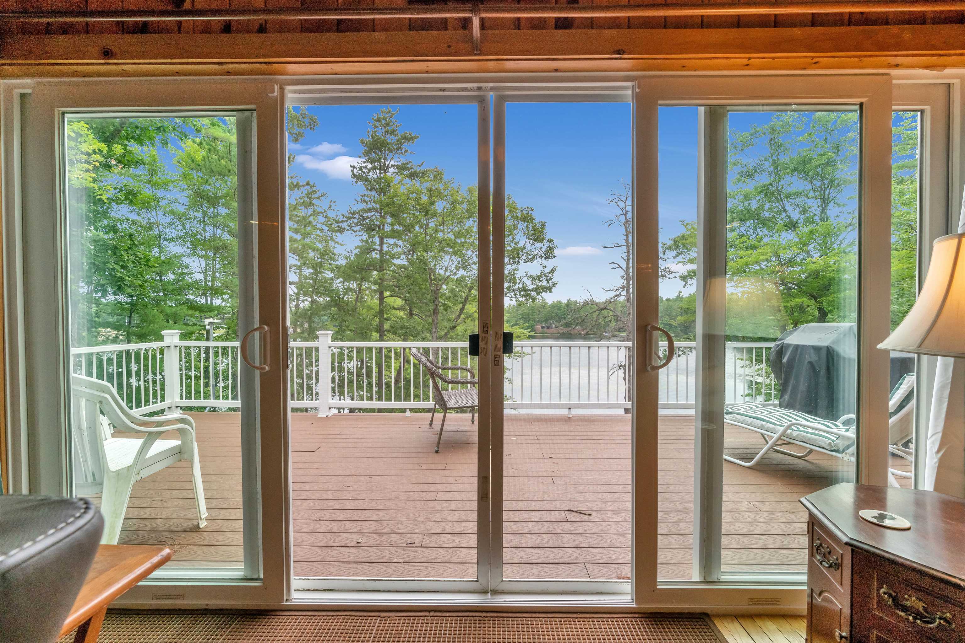 Slider in Living Room to upper deck
