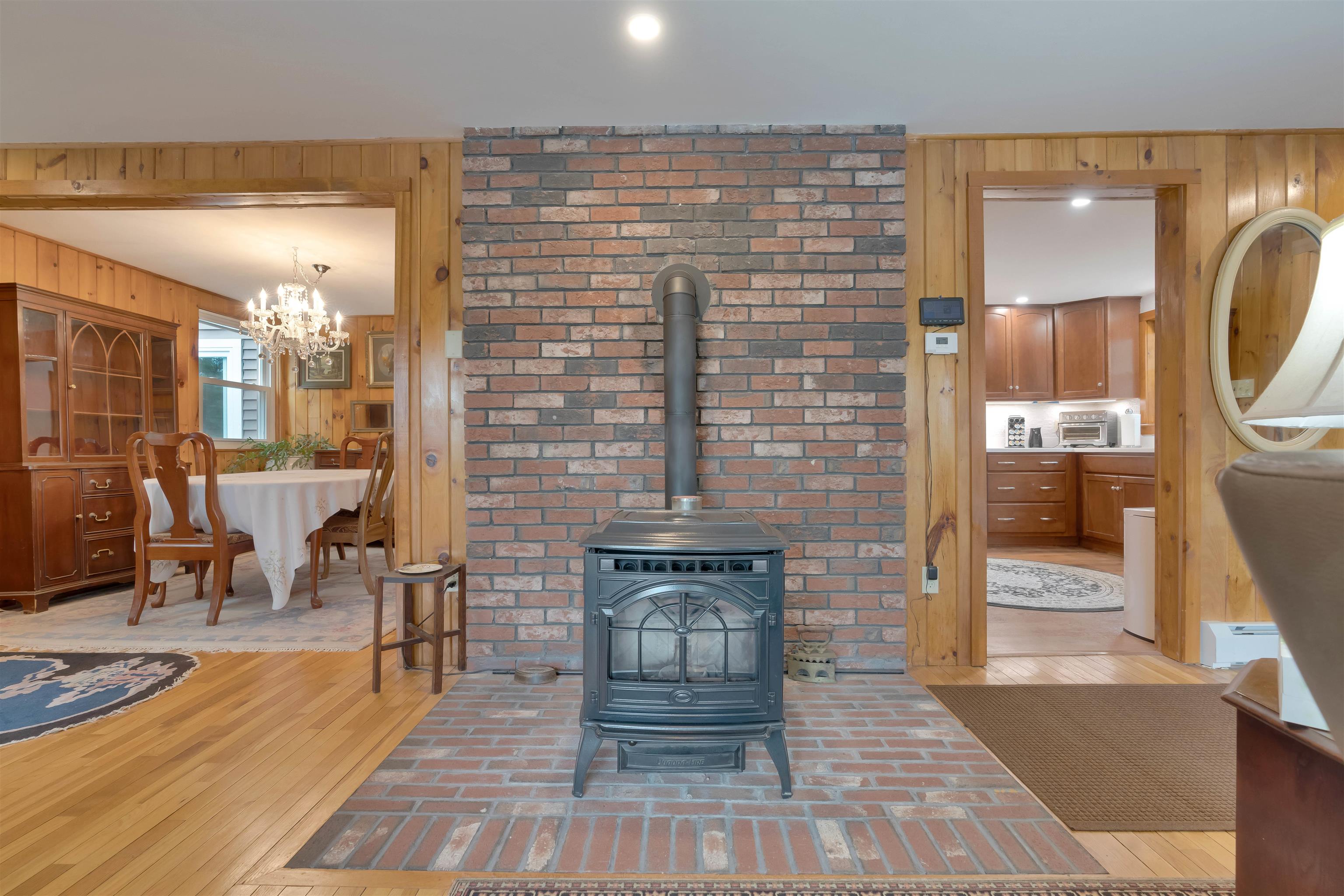 Cozy pellet stove!