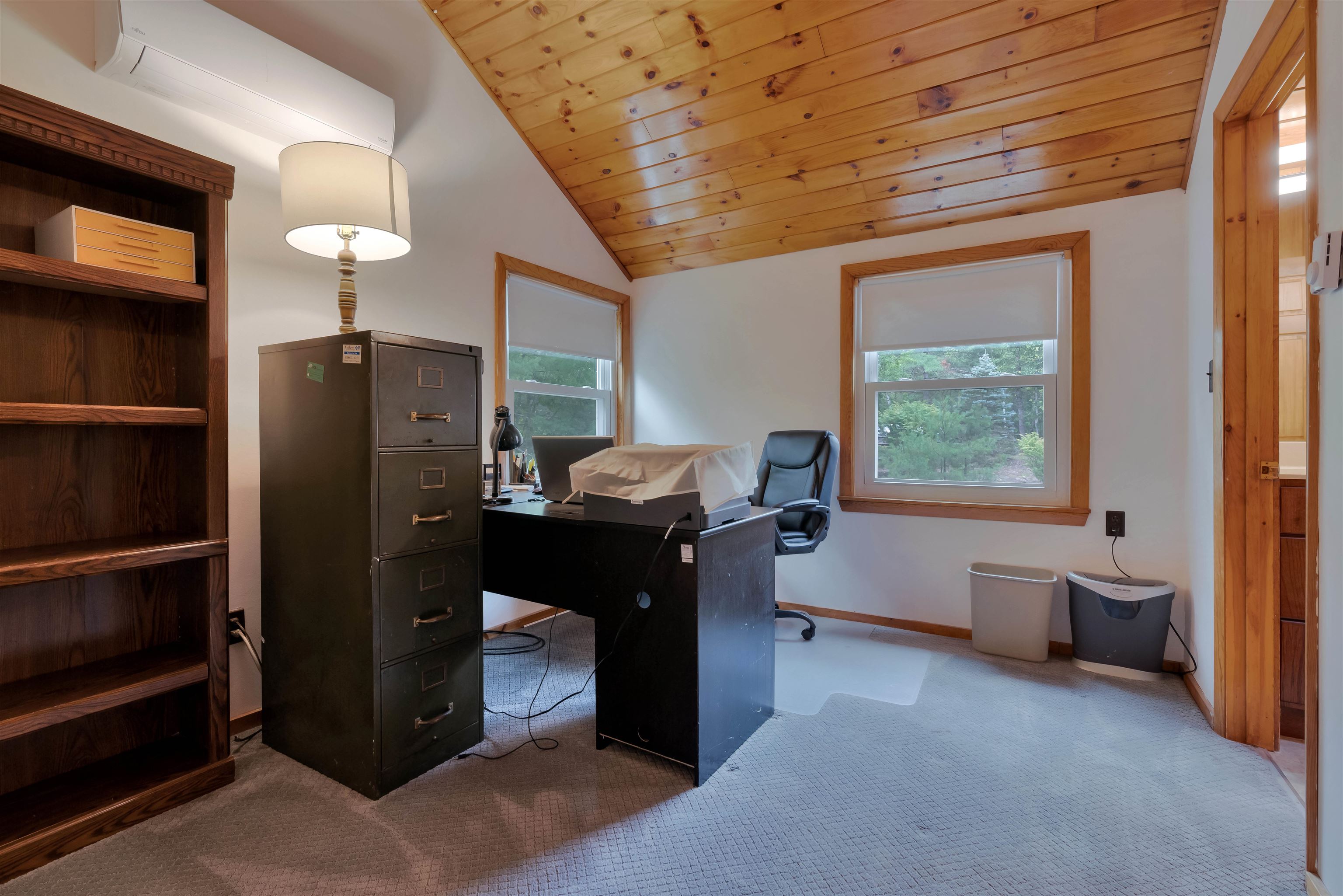 Bedroom 2 with minisplit - currently an office