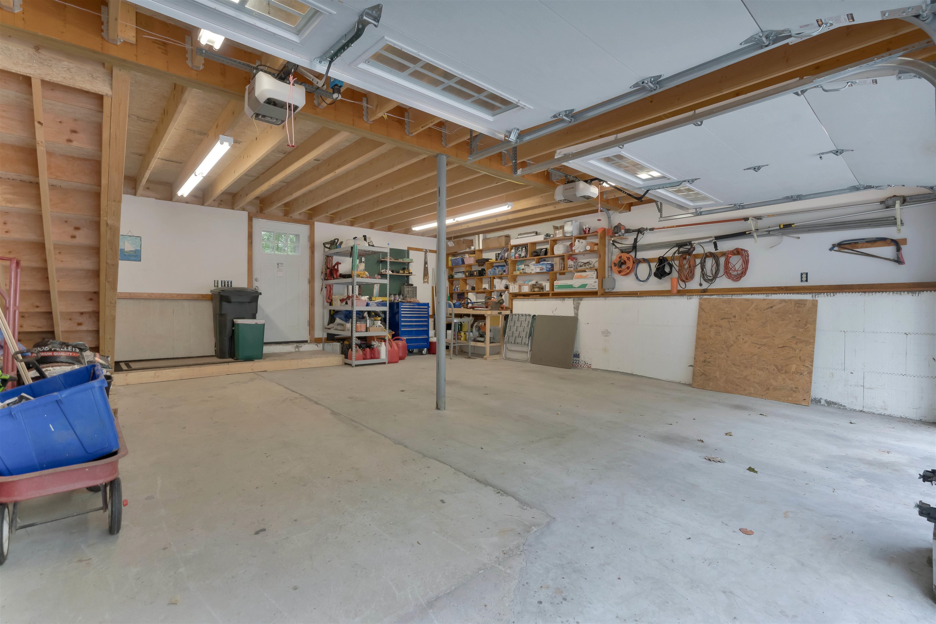 Attached 2-car garage