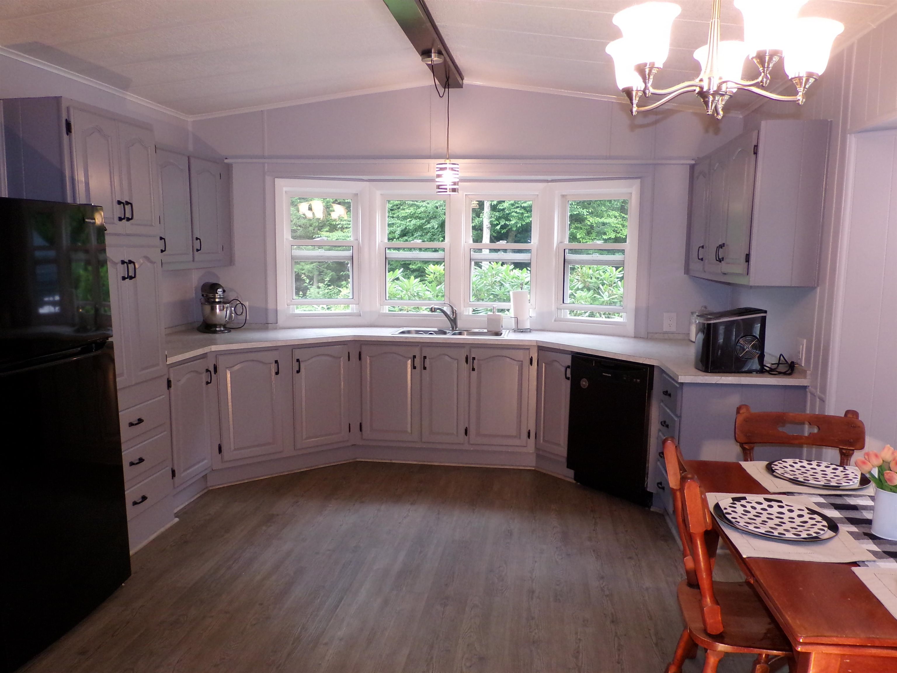 An open working kitchen