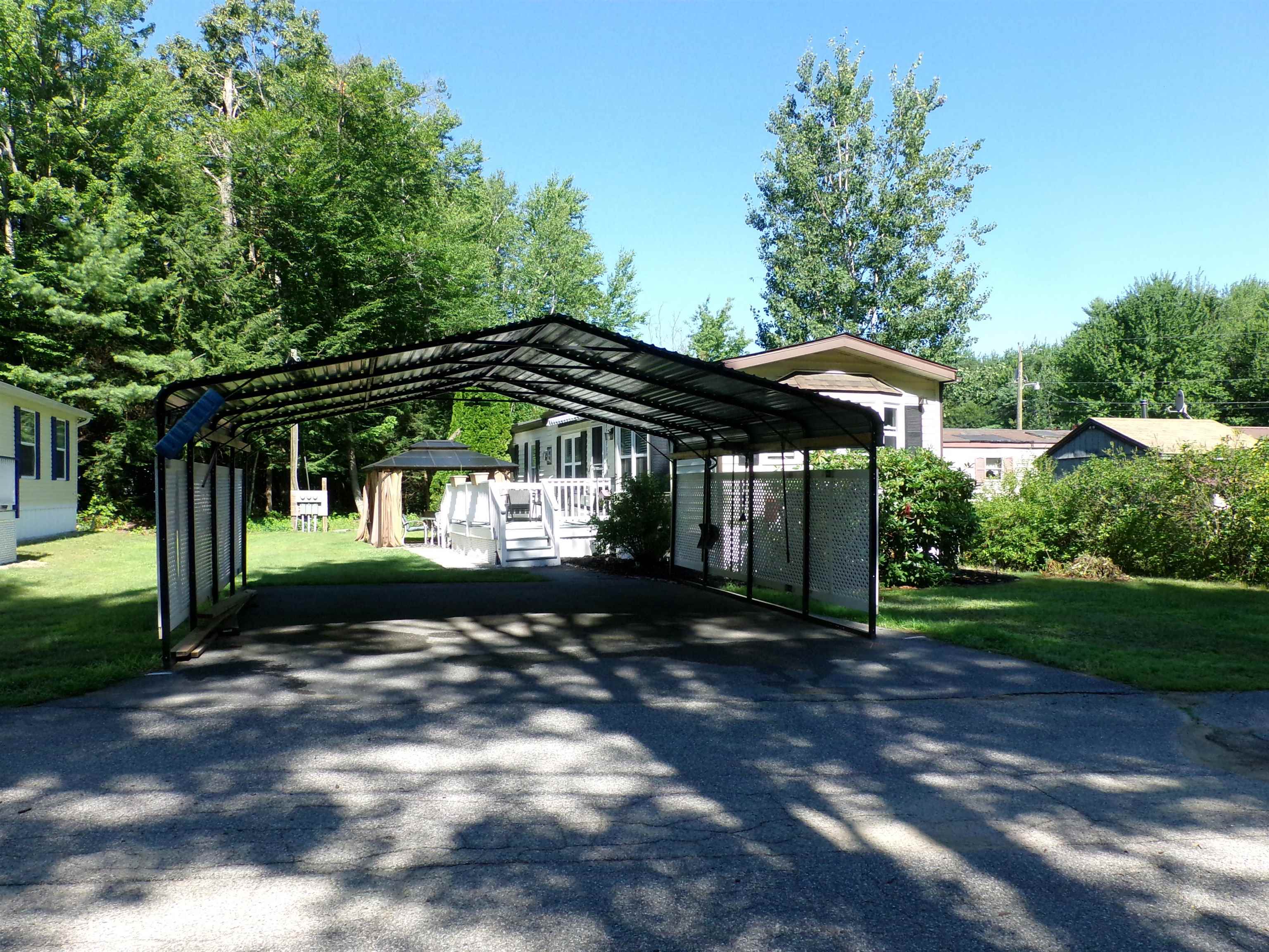 Thru carport to deck and gazebo