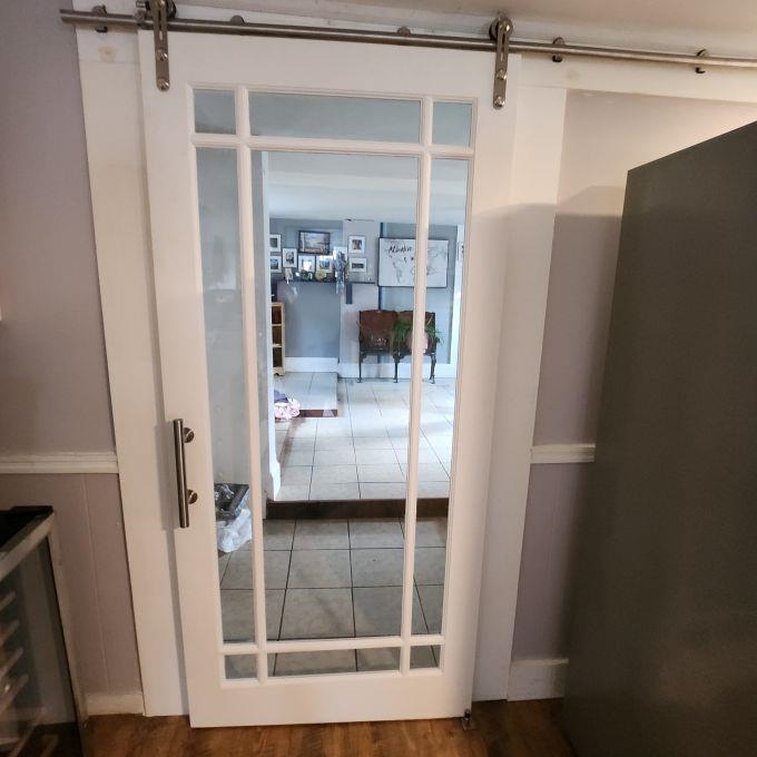 between kitchen & dining