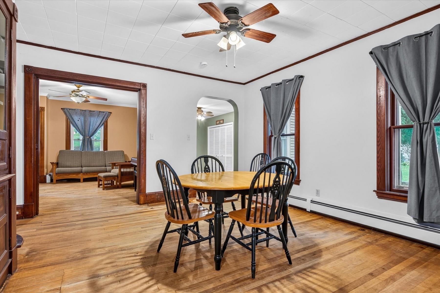 Unit 1 Open to Living room.