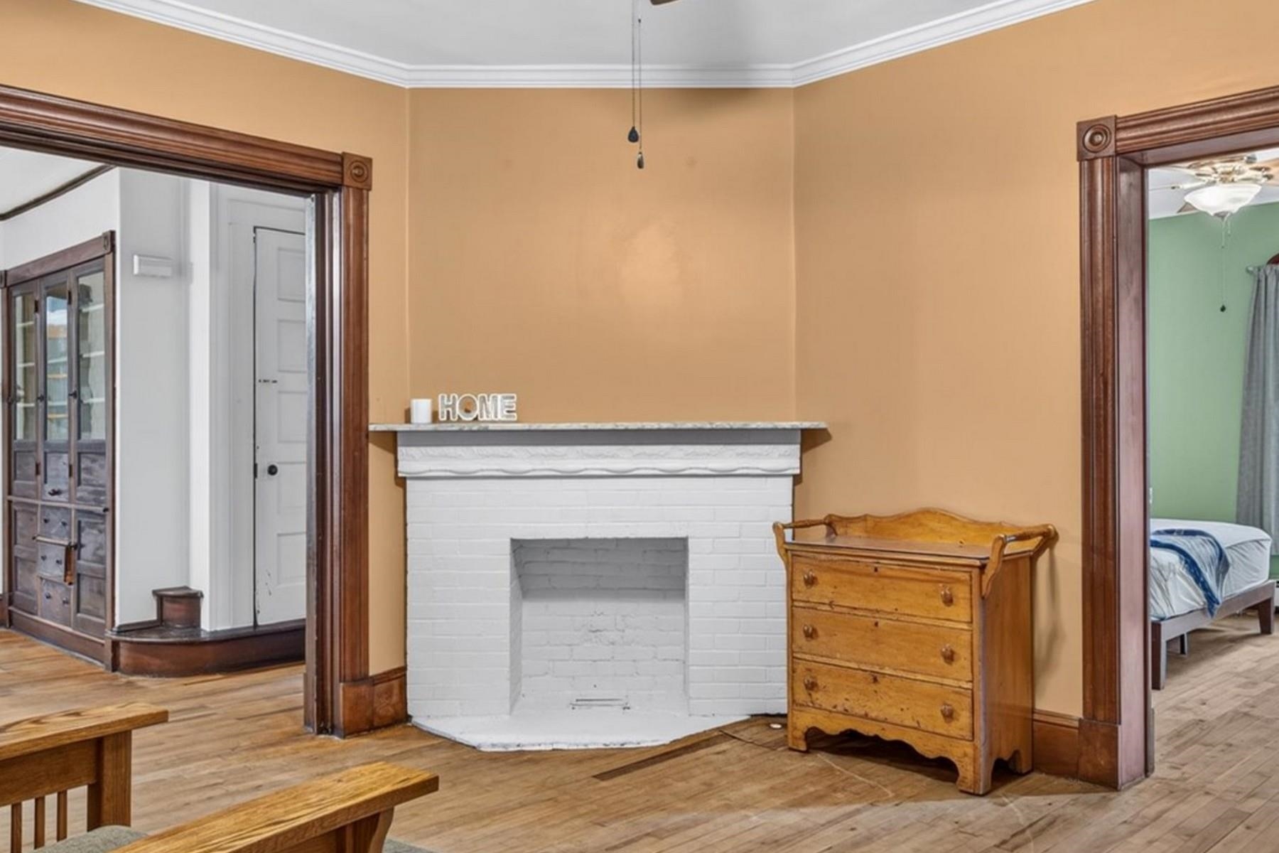Unit 1 Decorative fireplace.