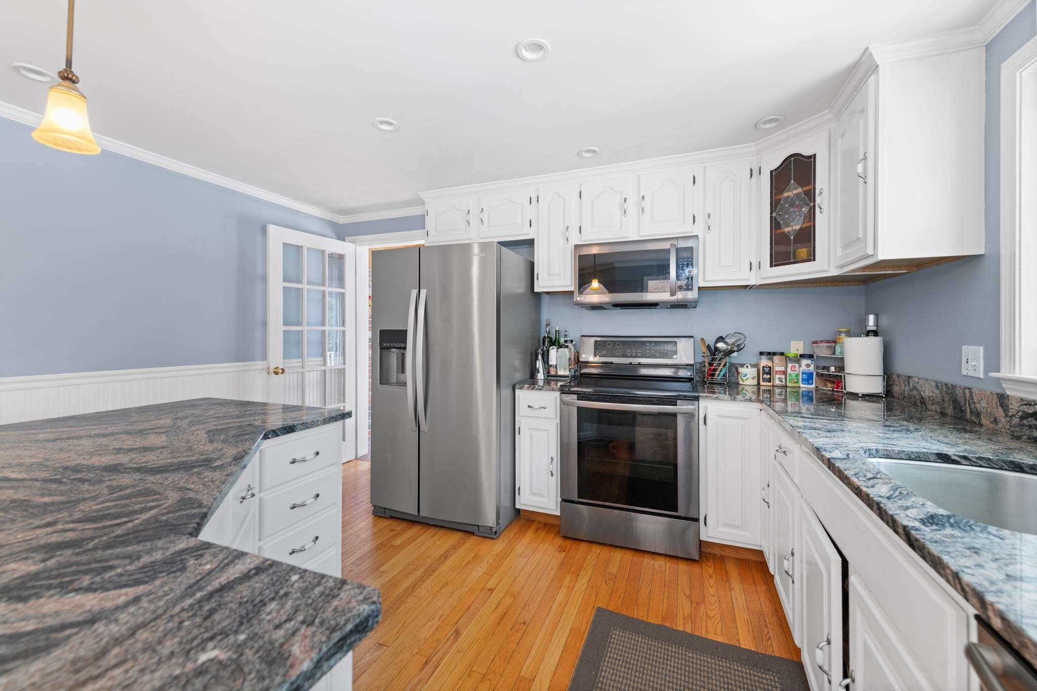 Kitchen with granite counter tops