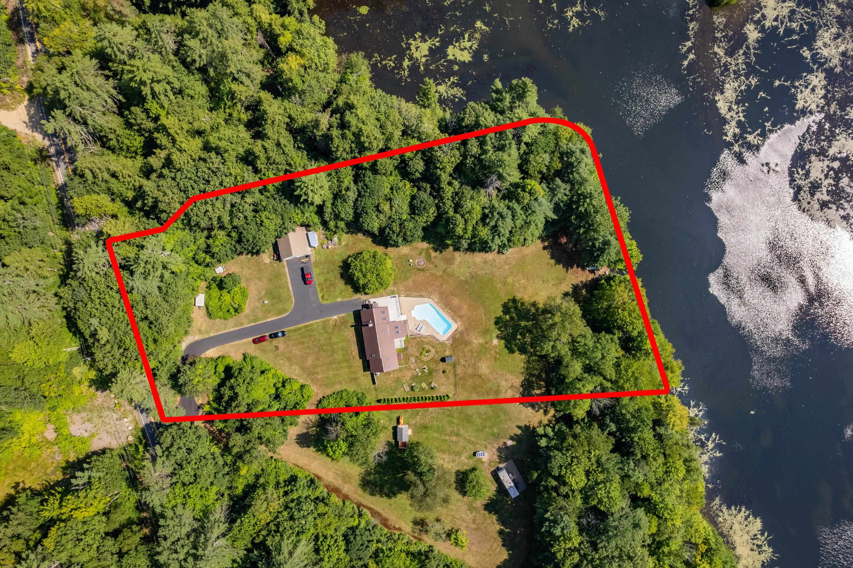 Aerial View showing boundaries