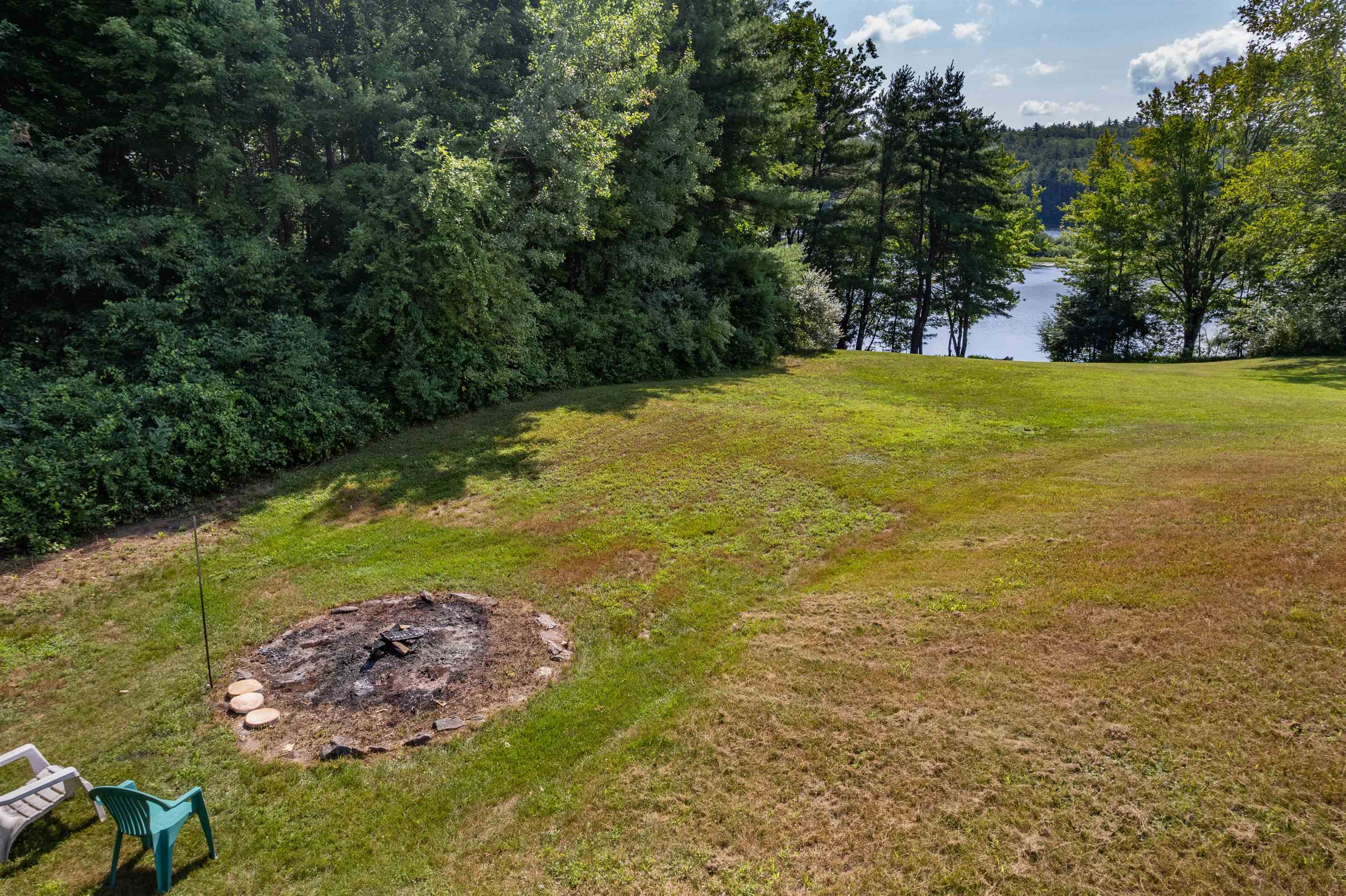 View from backyard to river frontage