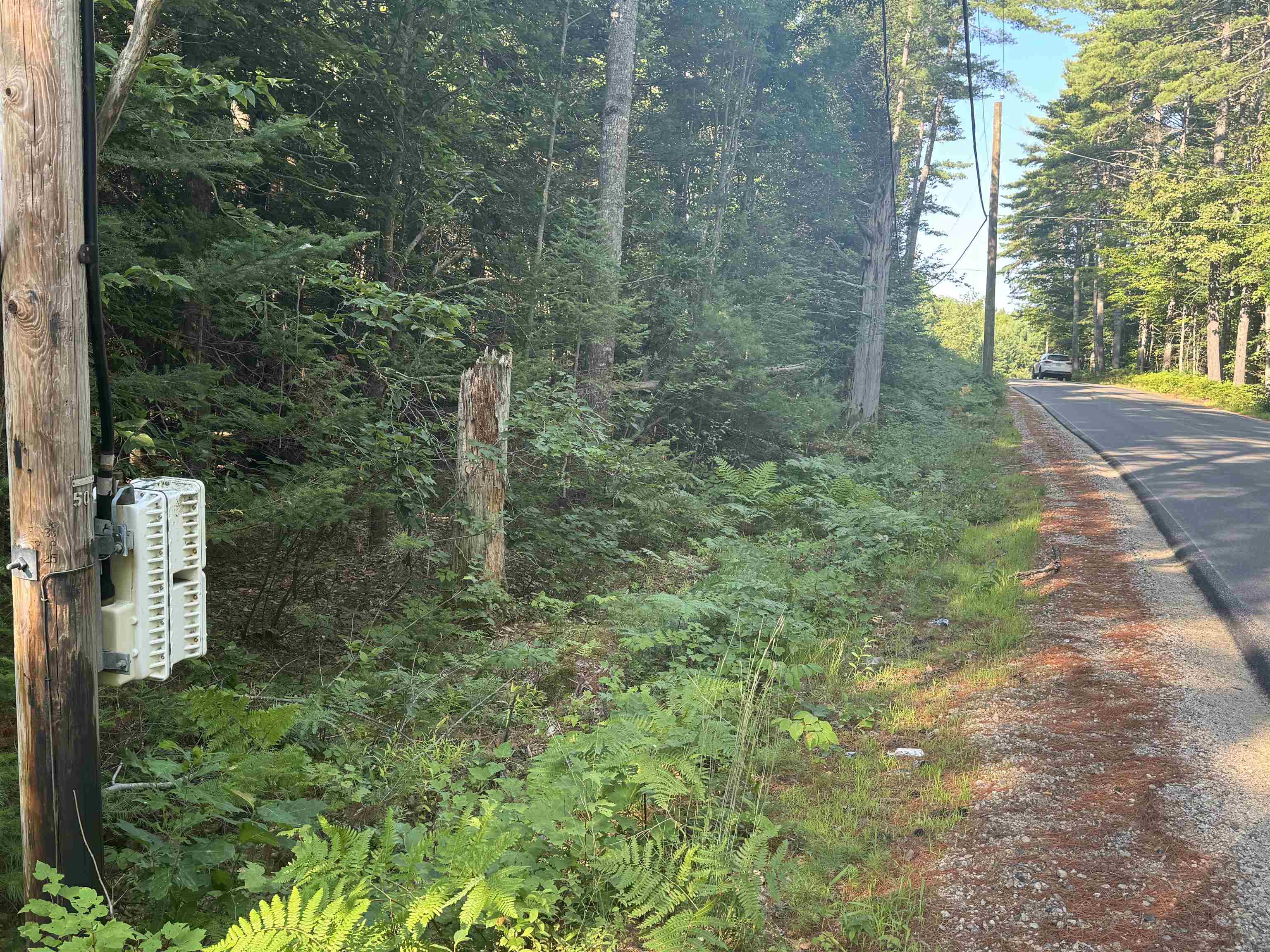 or paved road