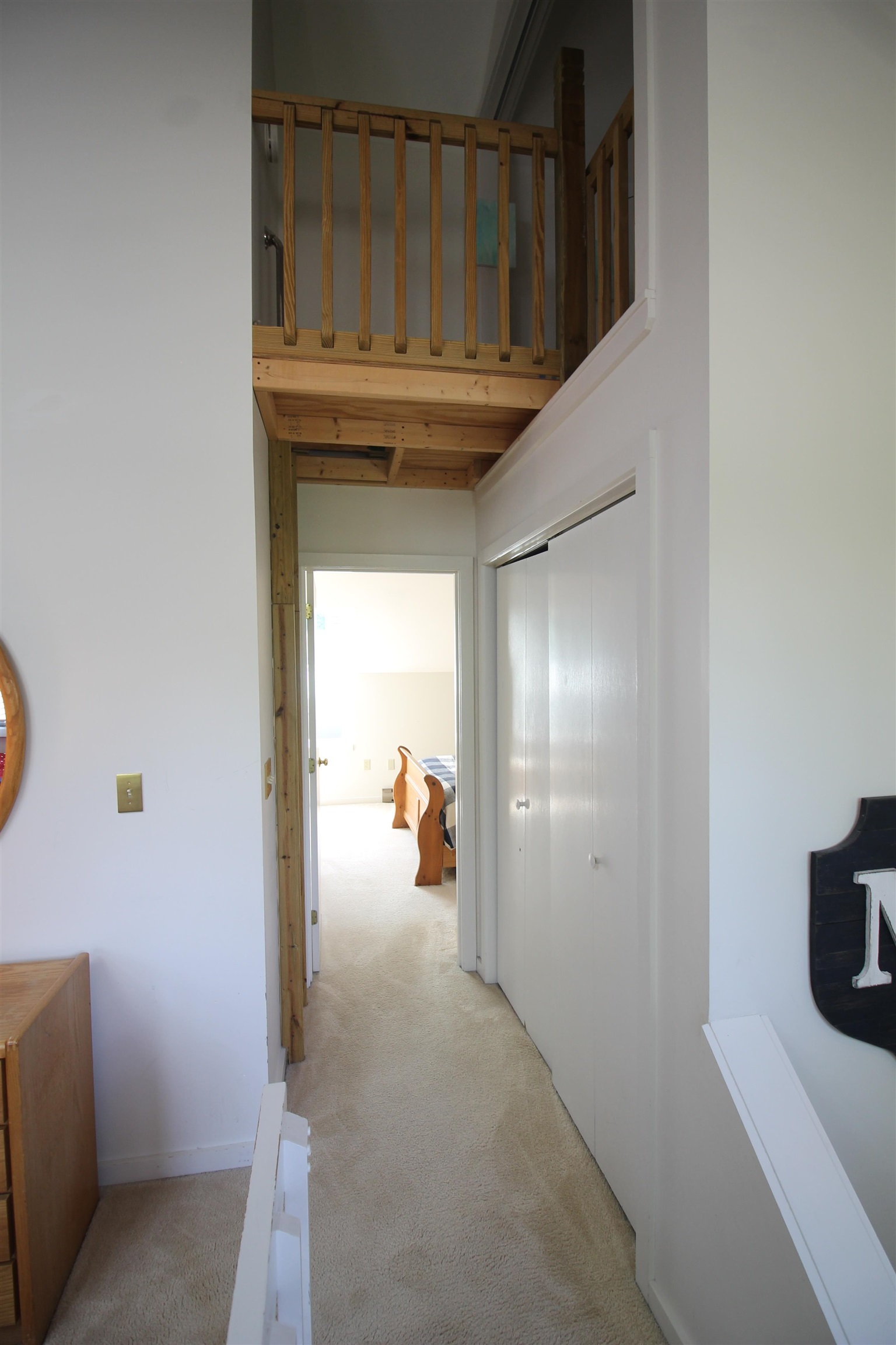 Additional finished loft area