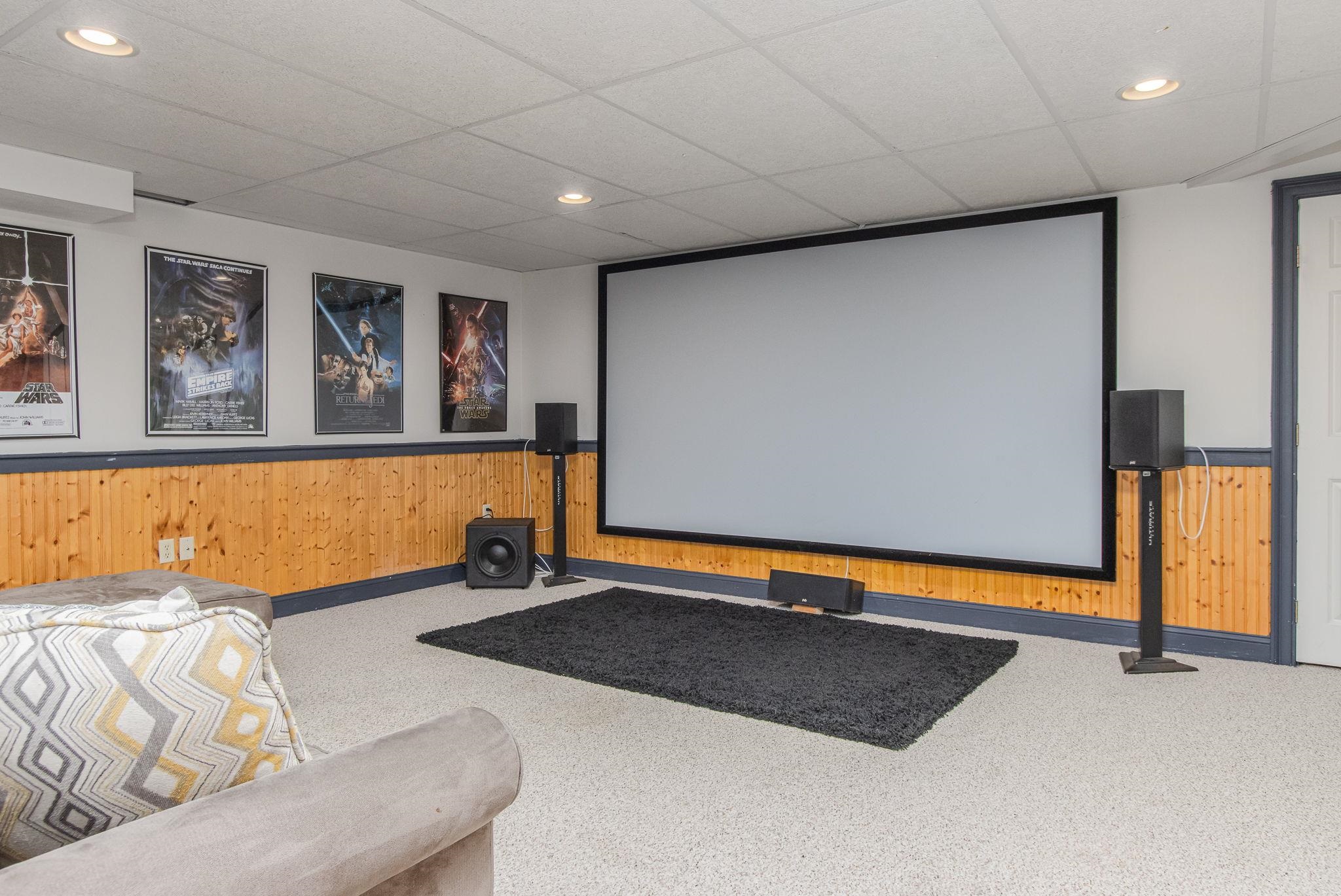 Media Room in Basement 26002535
