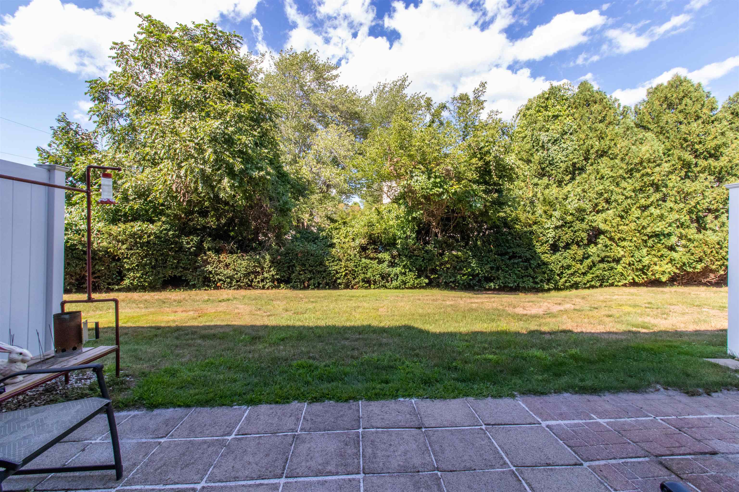 private back yard space