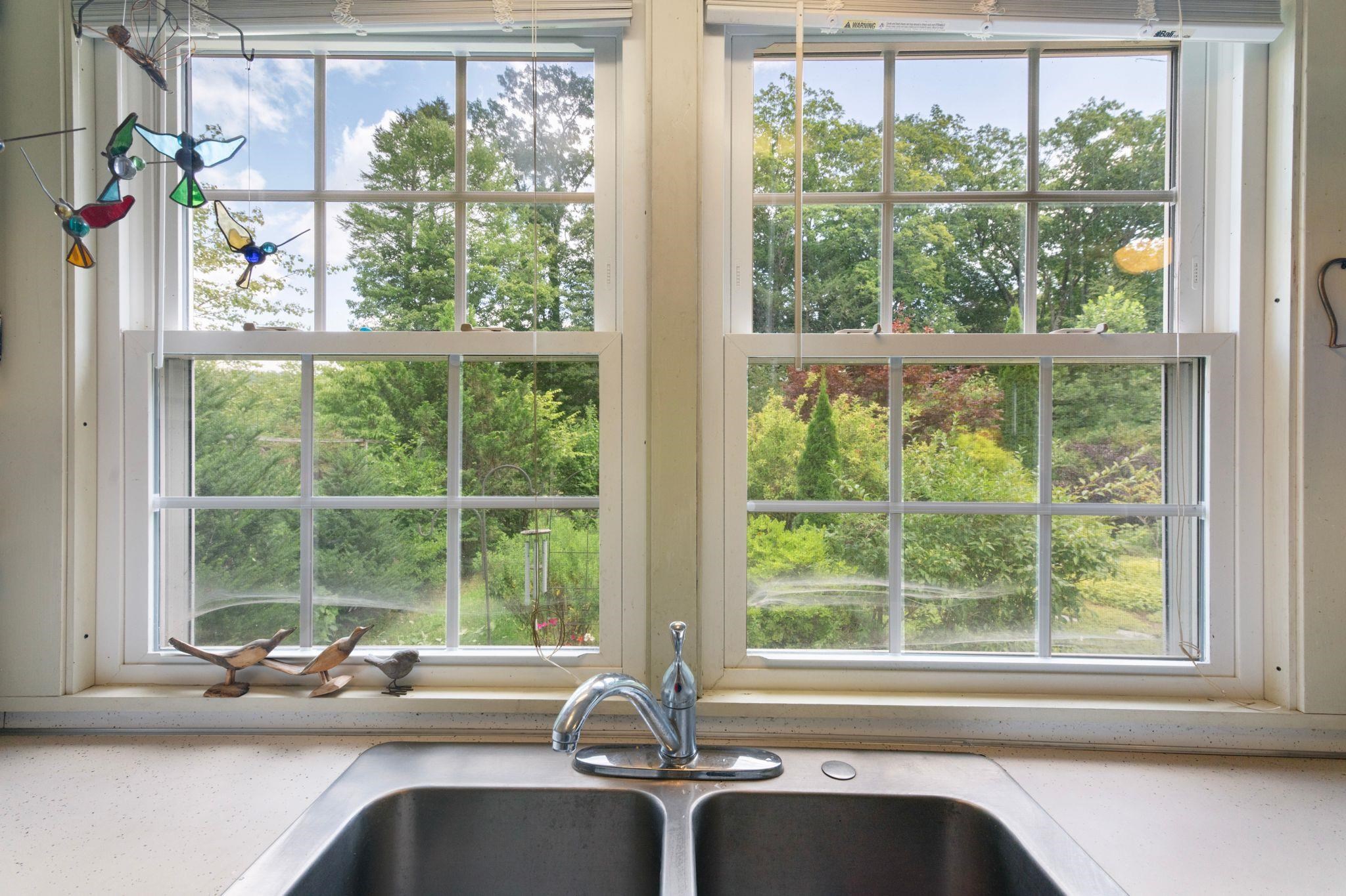 Pretty kitchen view of this amazing garden.