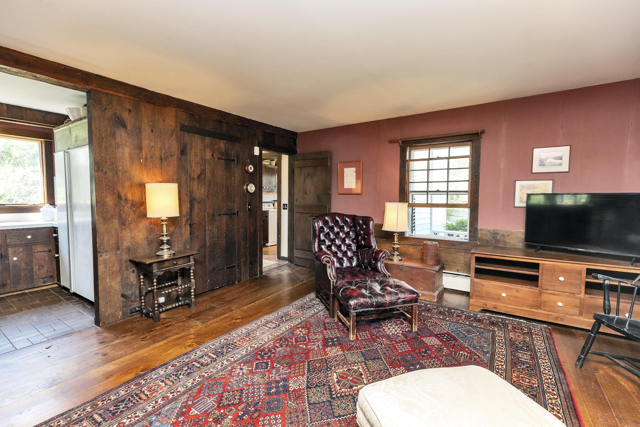 Family room opens to kitchen