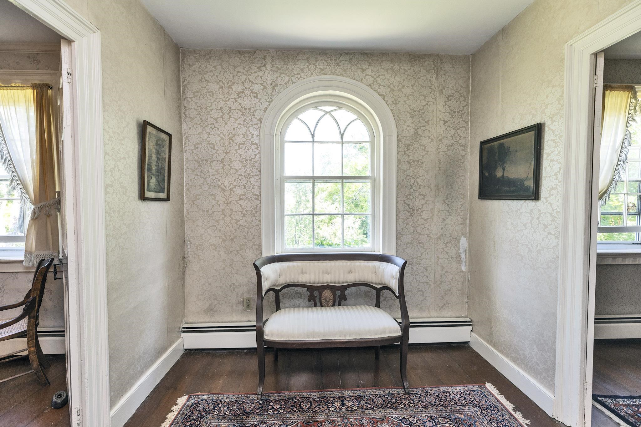 Center window on second floor