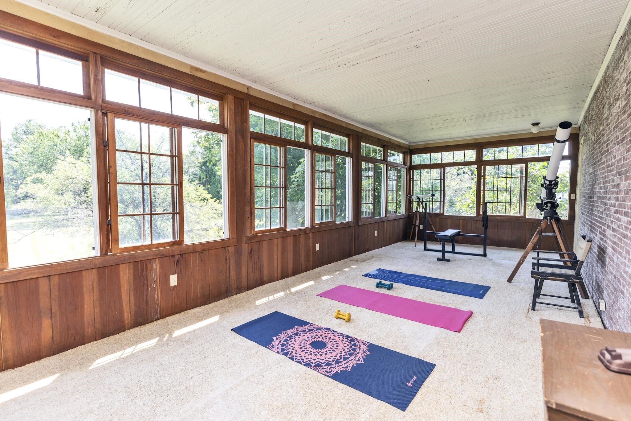 Second floor enclosed porch