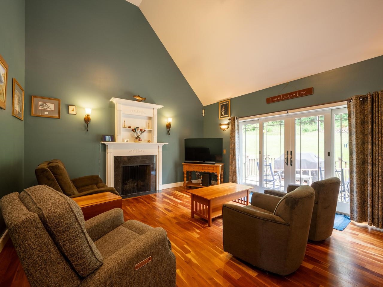 Fireplace in living room
