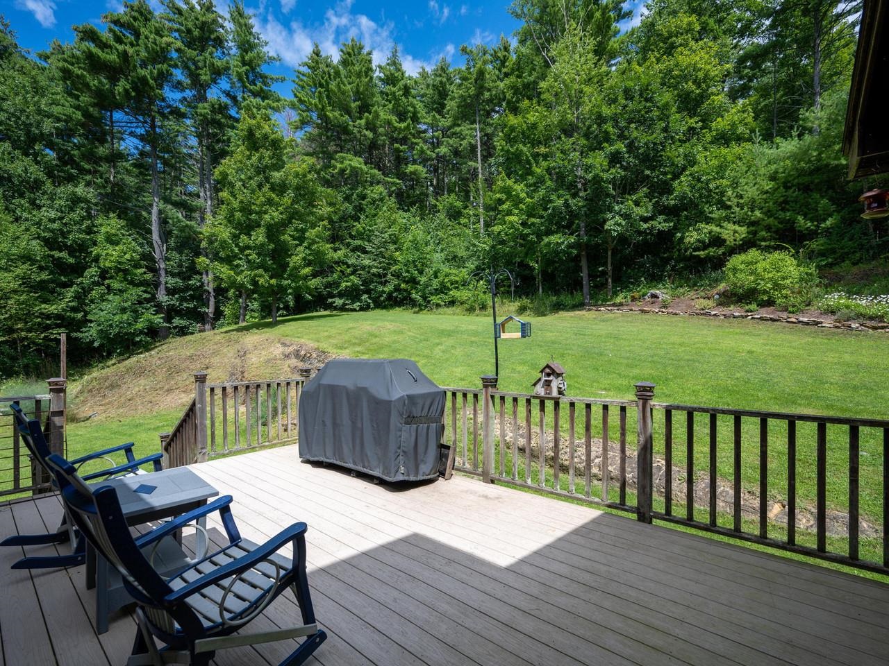 Landscaped backyard