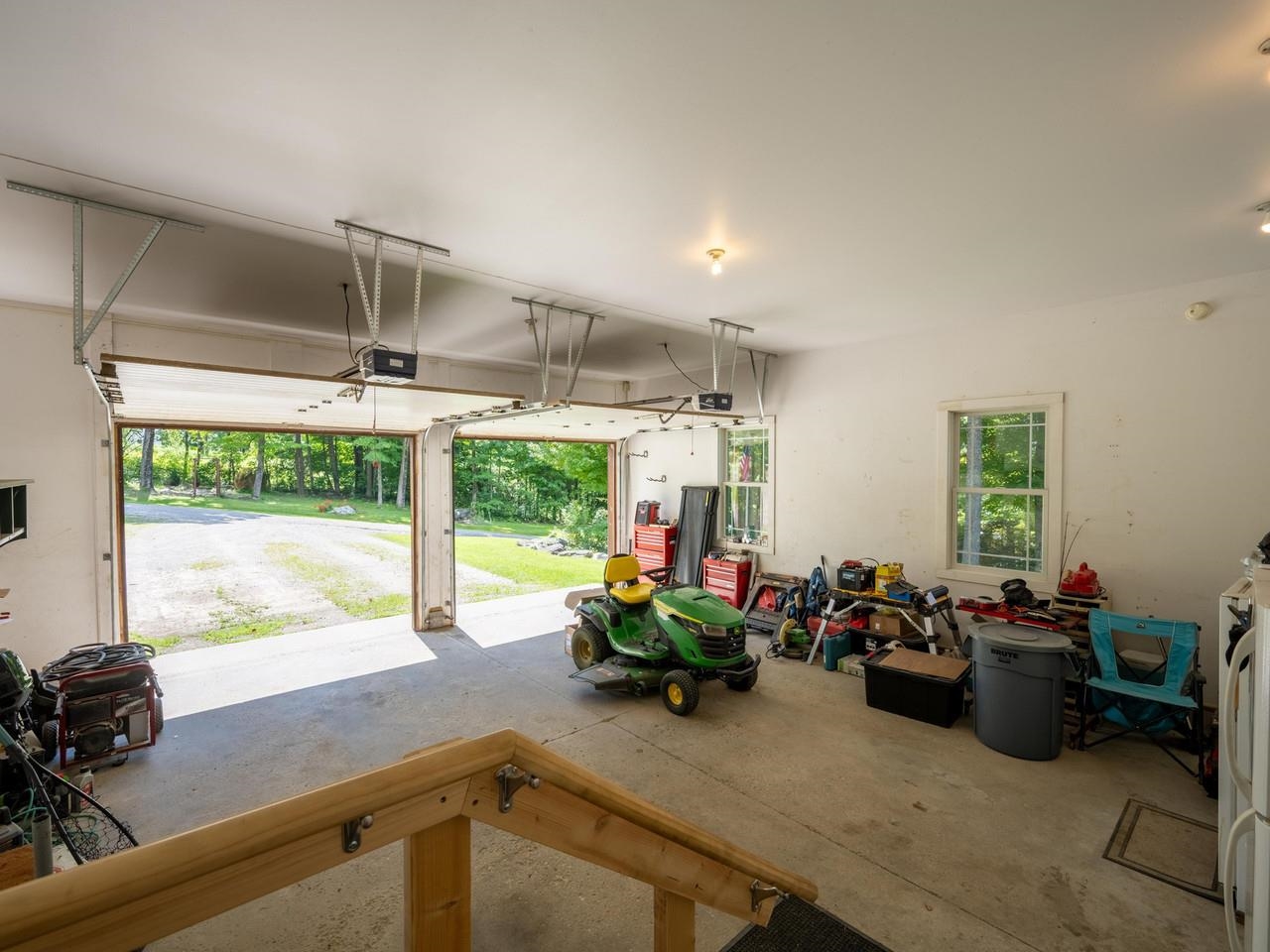 Large 2-bay attached garage