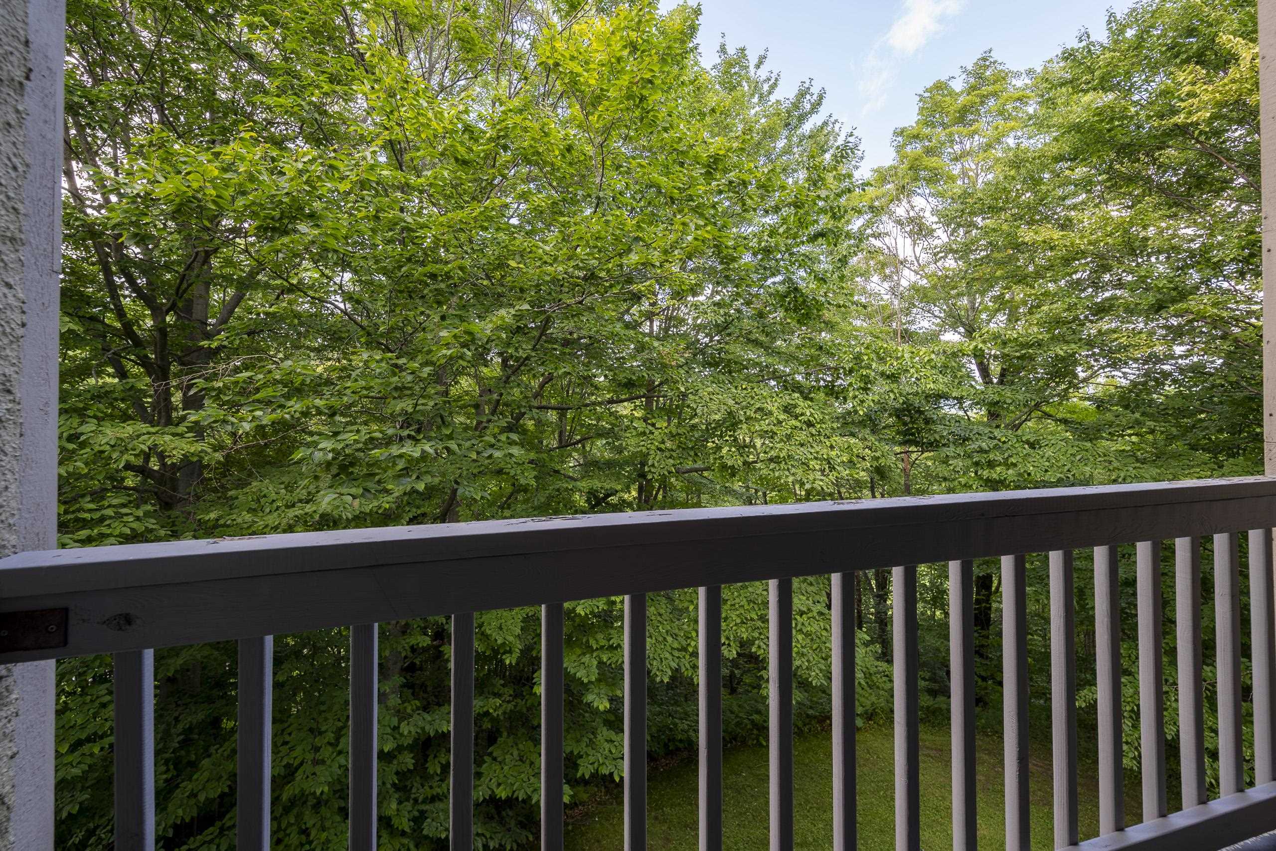 Balcony, view opens up in winter