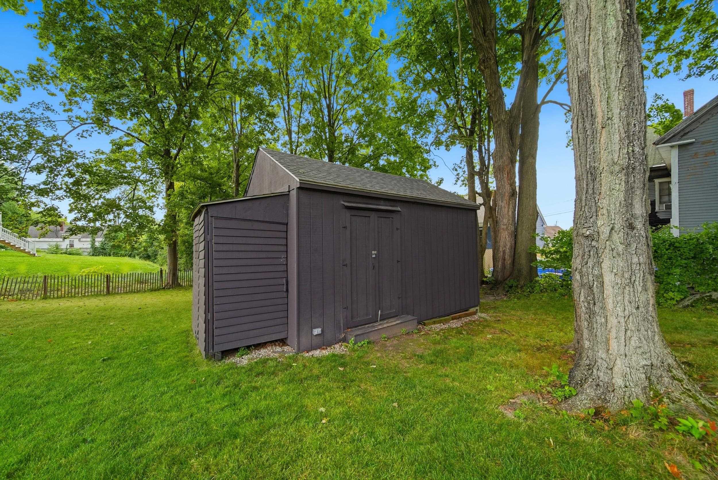 Storage shed.