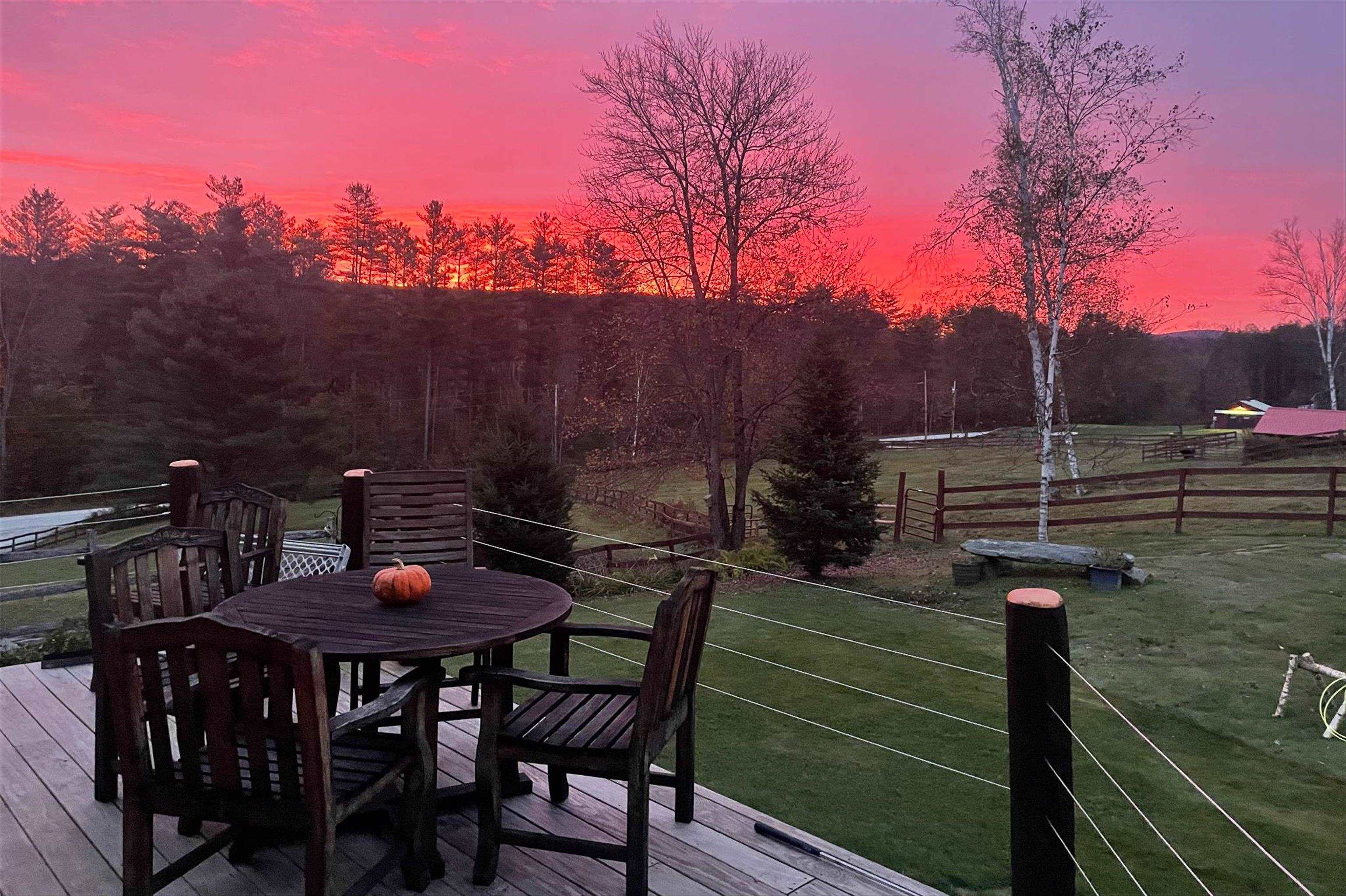 and the spectacular sunrise...