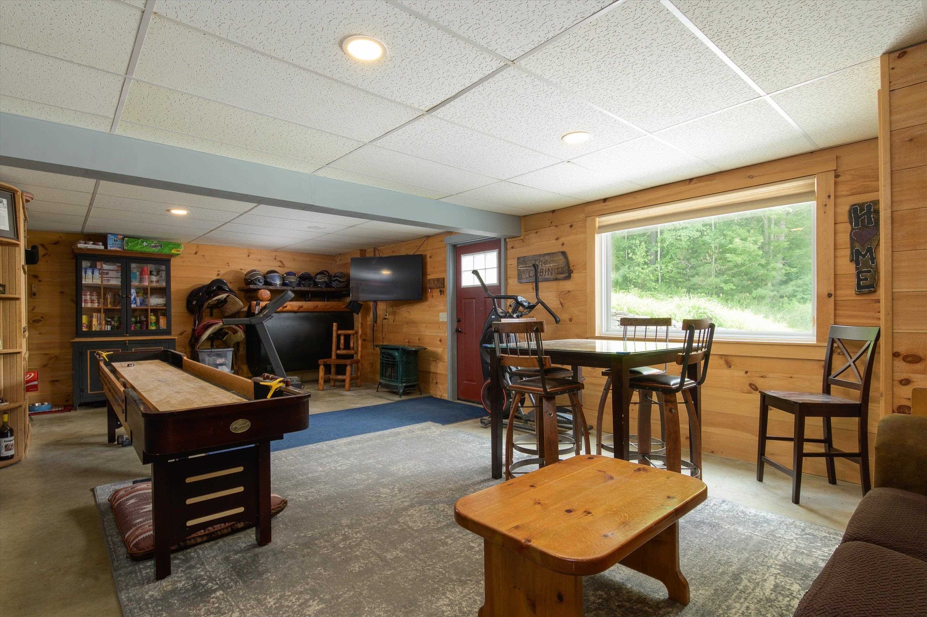 Mudroom/workout area on lower level / walkout....