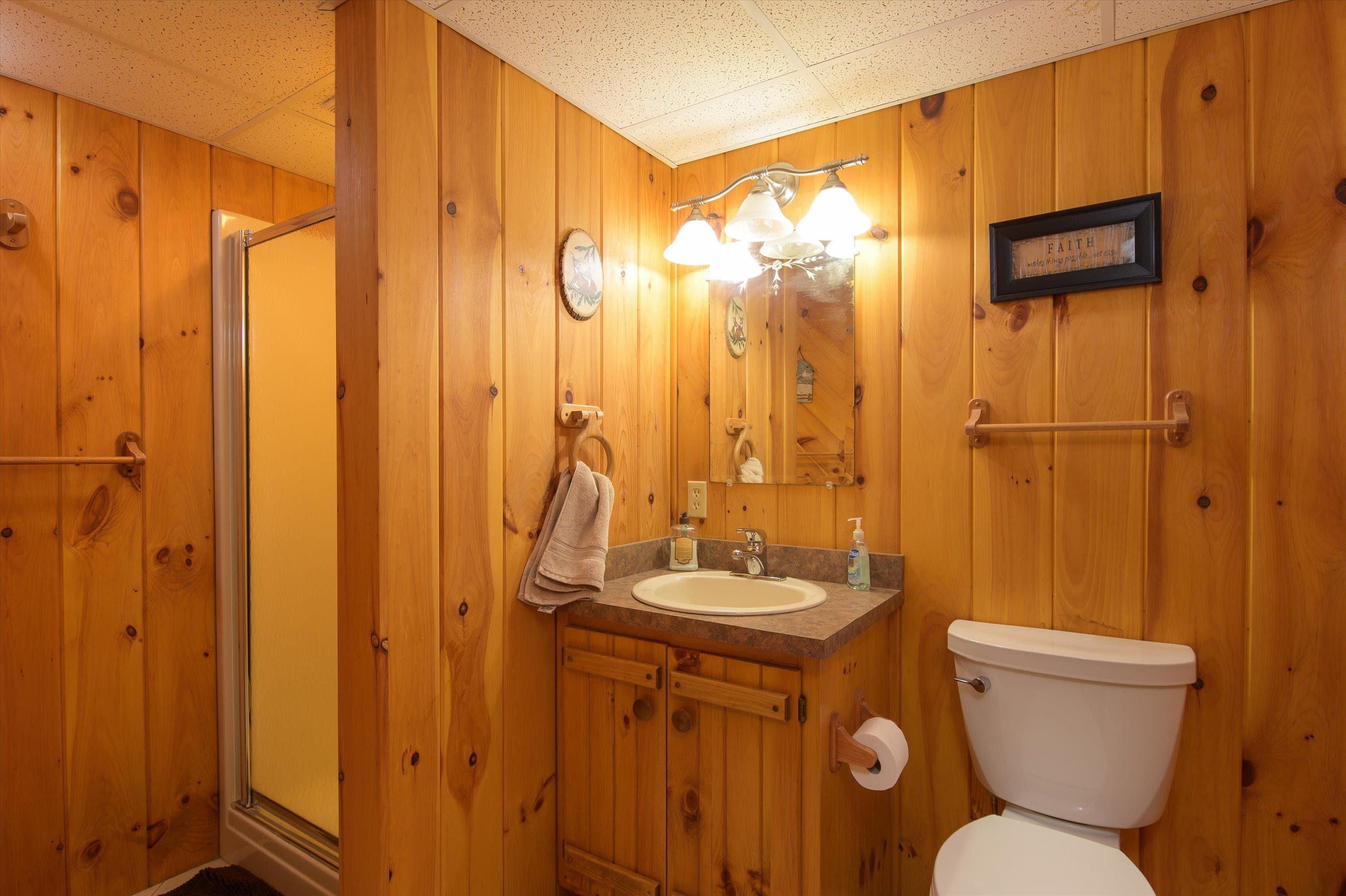 Lower level 3/4 bath...