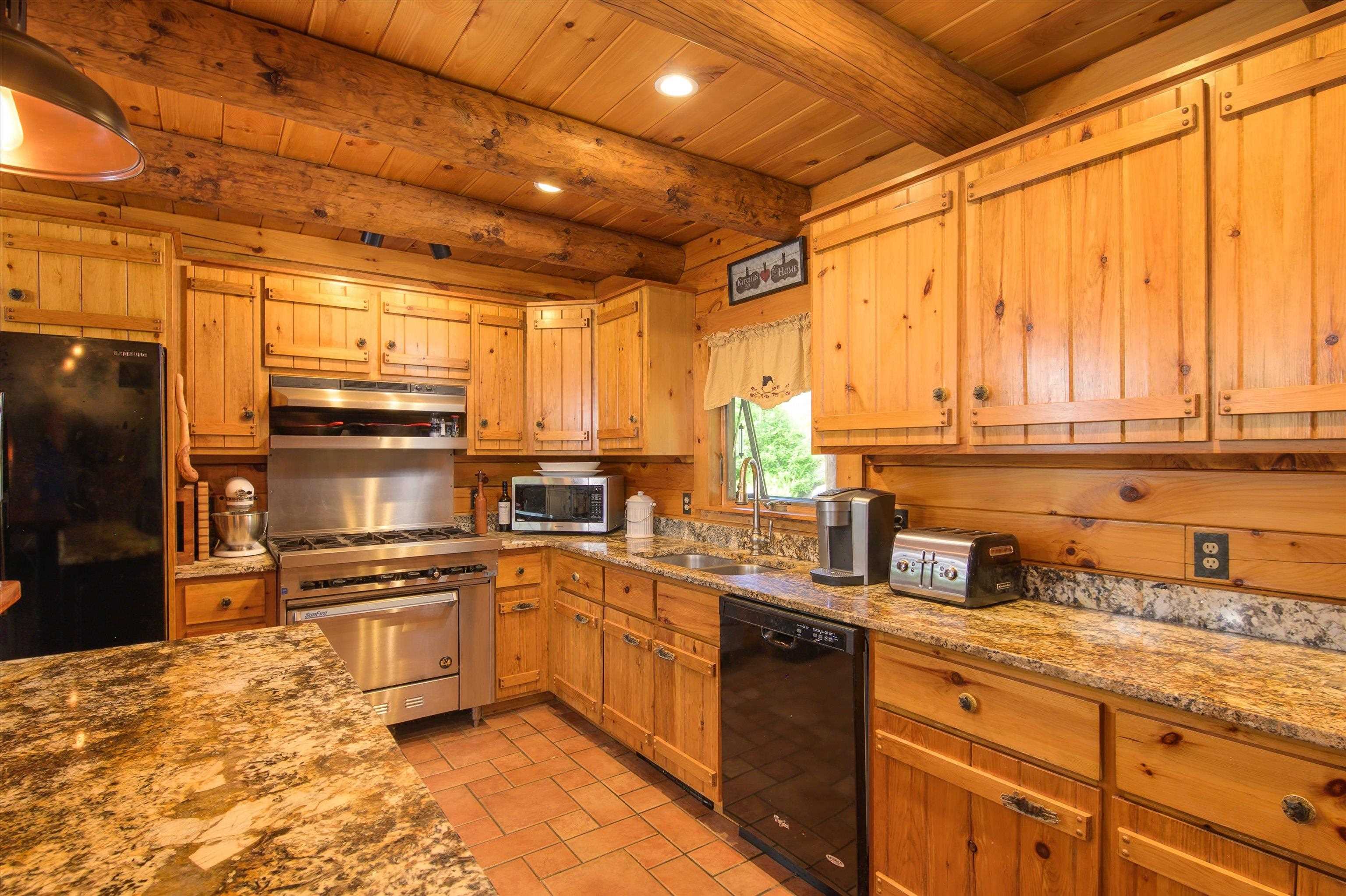with abundant cabinet and counter space...