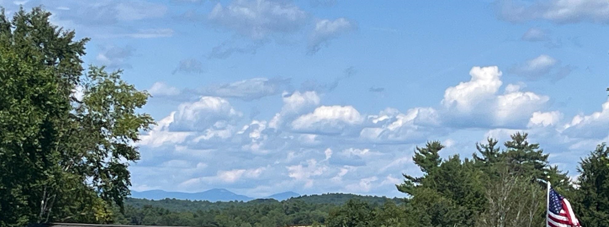 Mountains views from enclosed porch.