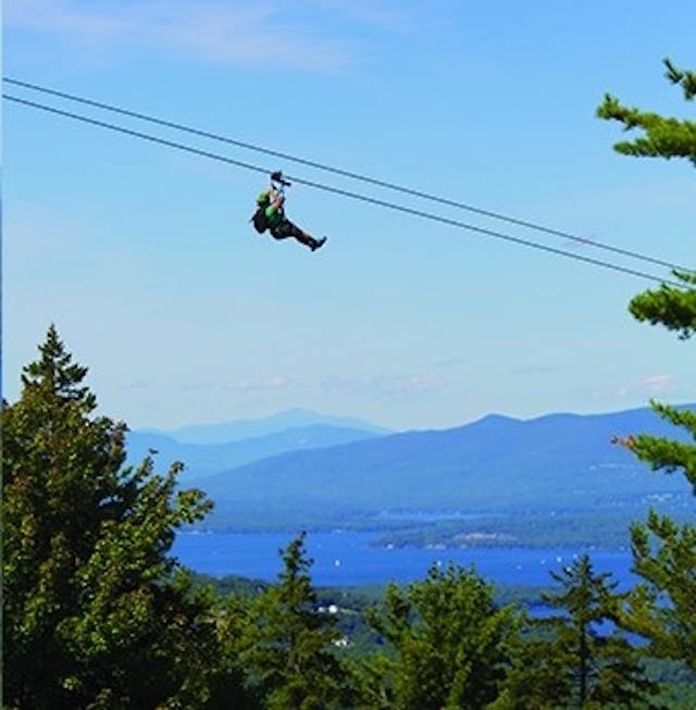 Ziplining at Gunstock