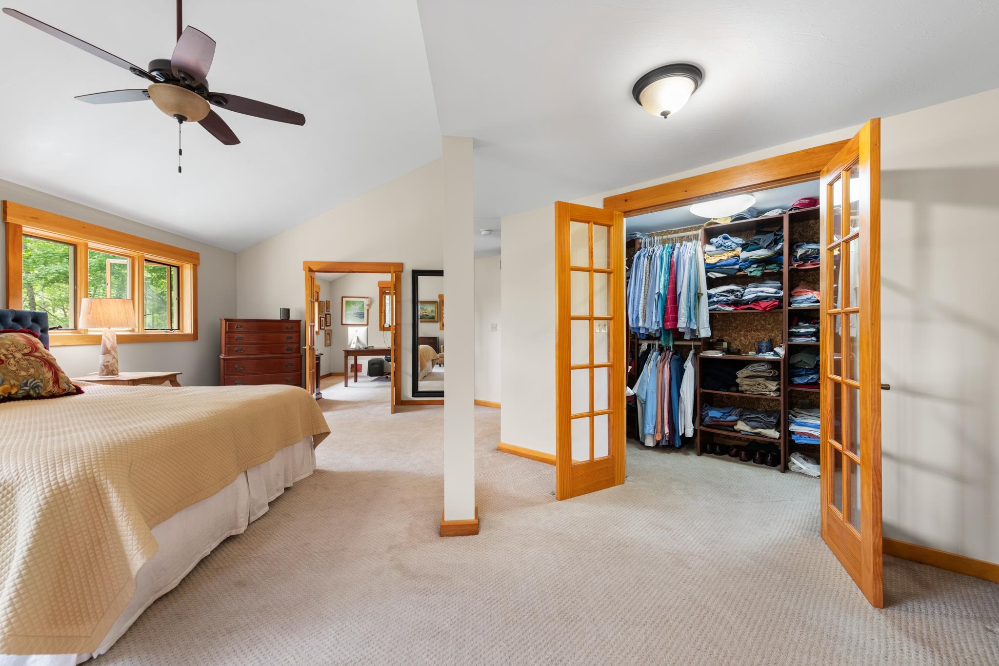 walk in closet with plenty of room for all your clothes