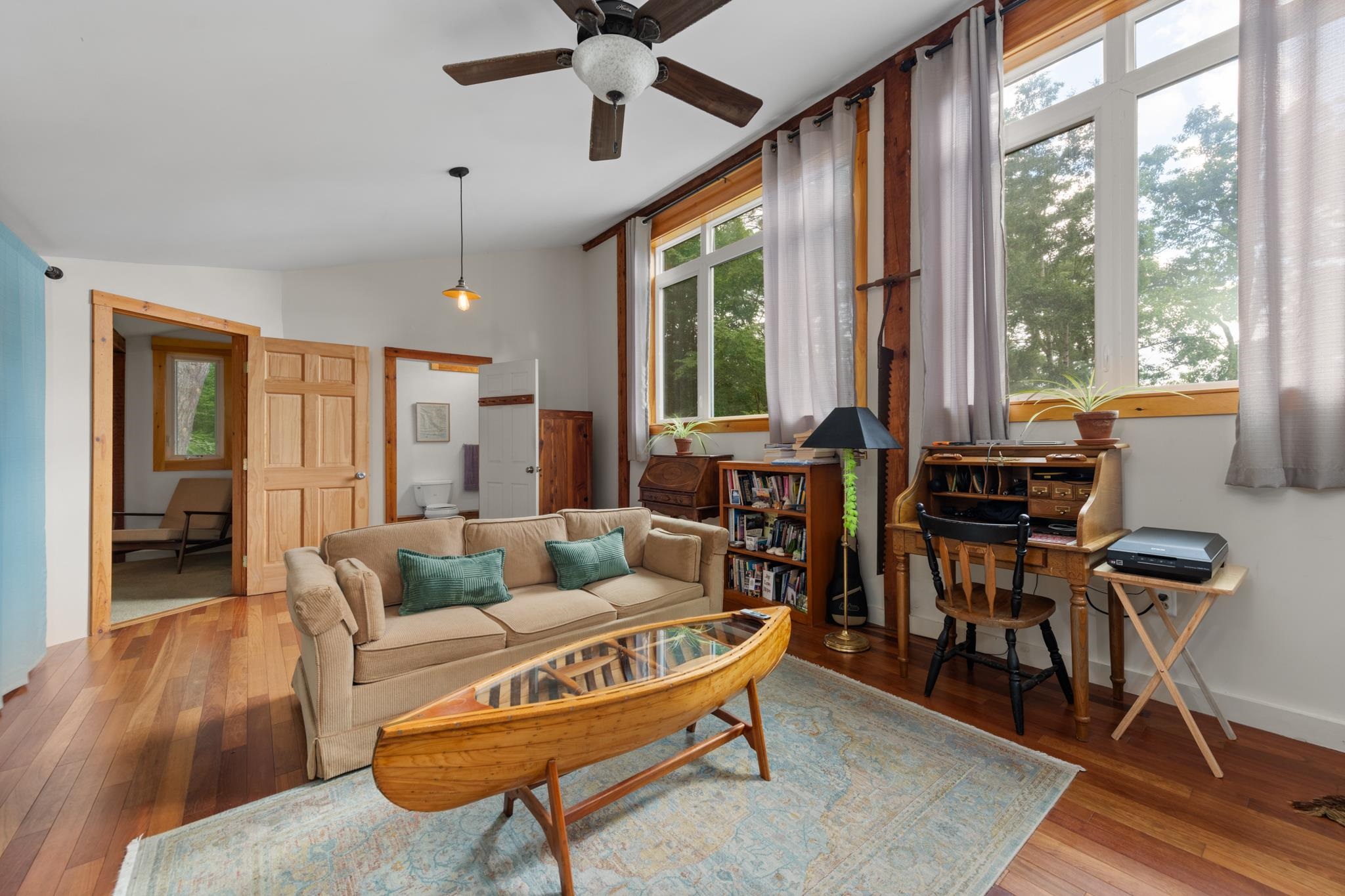 With vaulted ceilings that allow natural light to pour into the living room