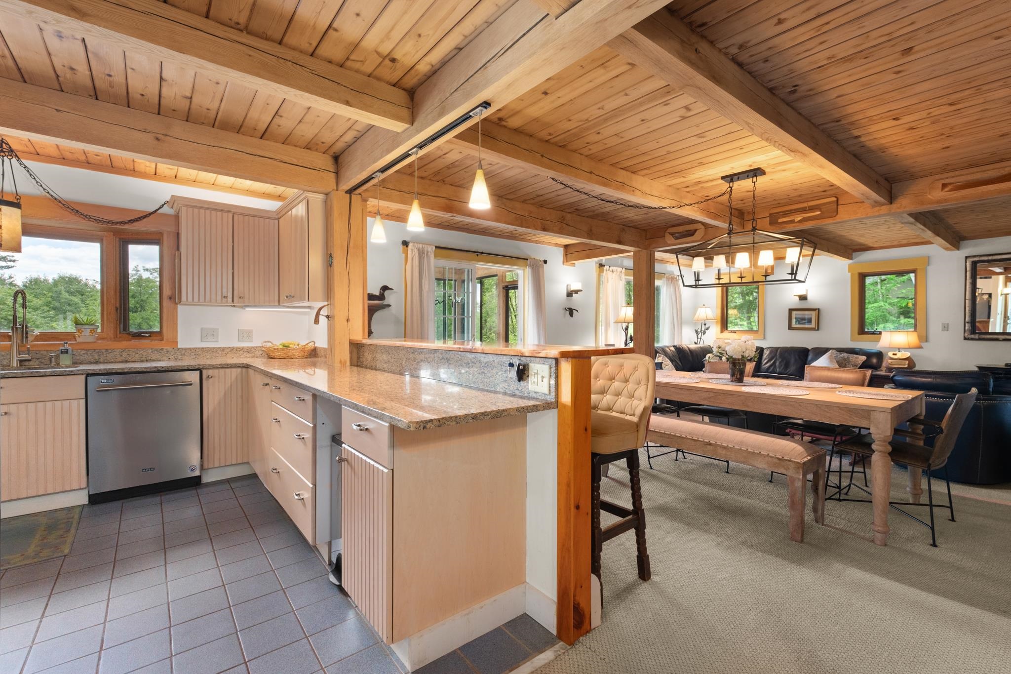 The ease of entertaining with this open floor plan