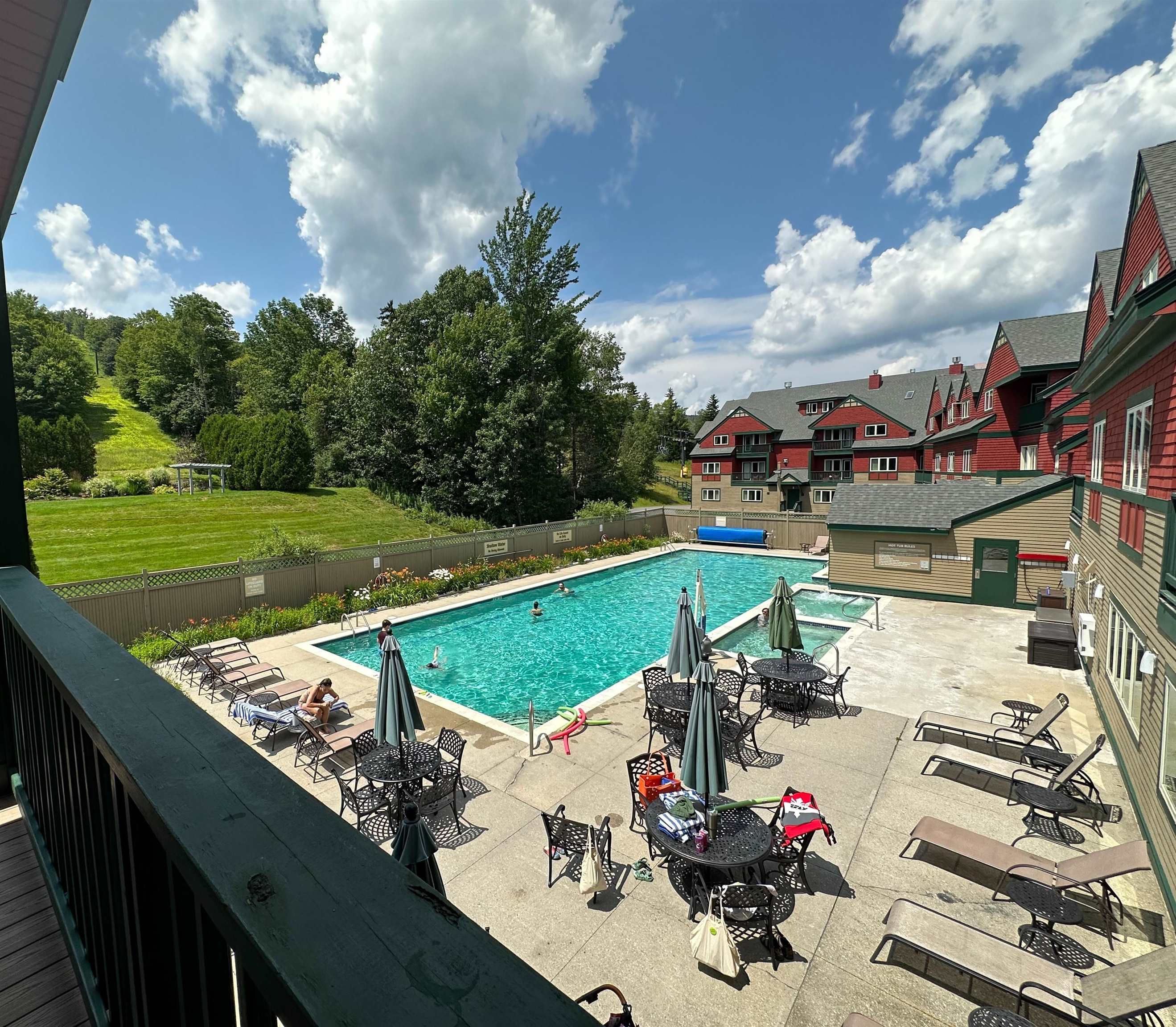 Outdoor heated pool