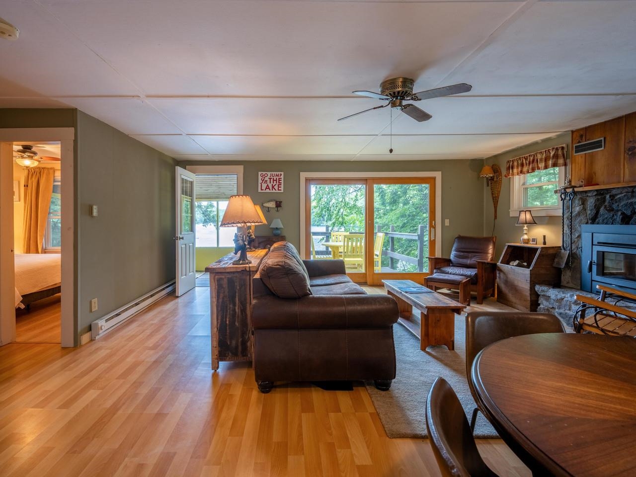 Living/Dining/Door to Bedroom