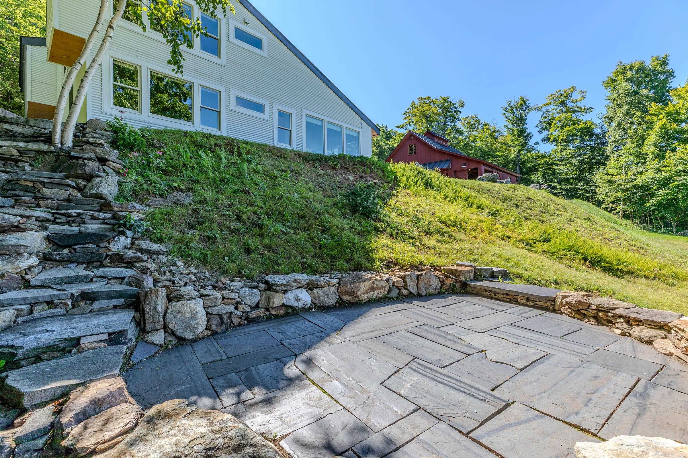 Lower stone patio