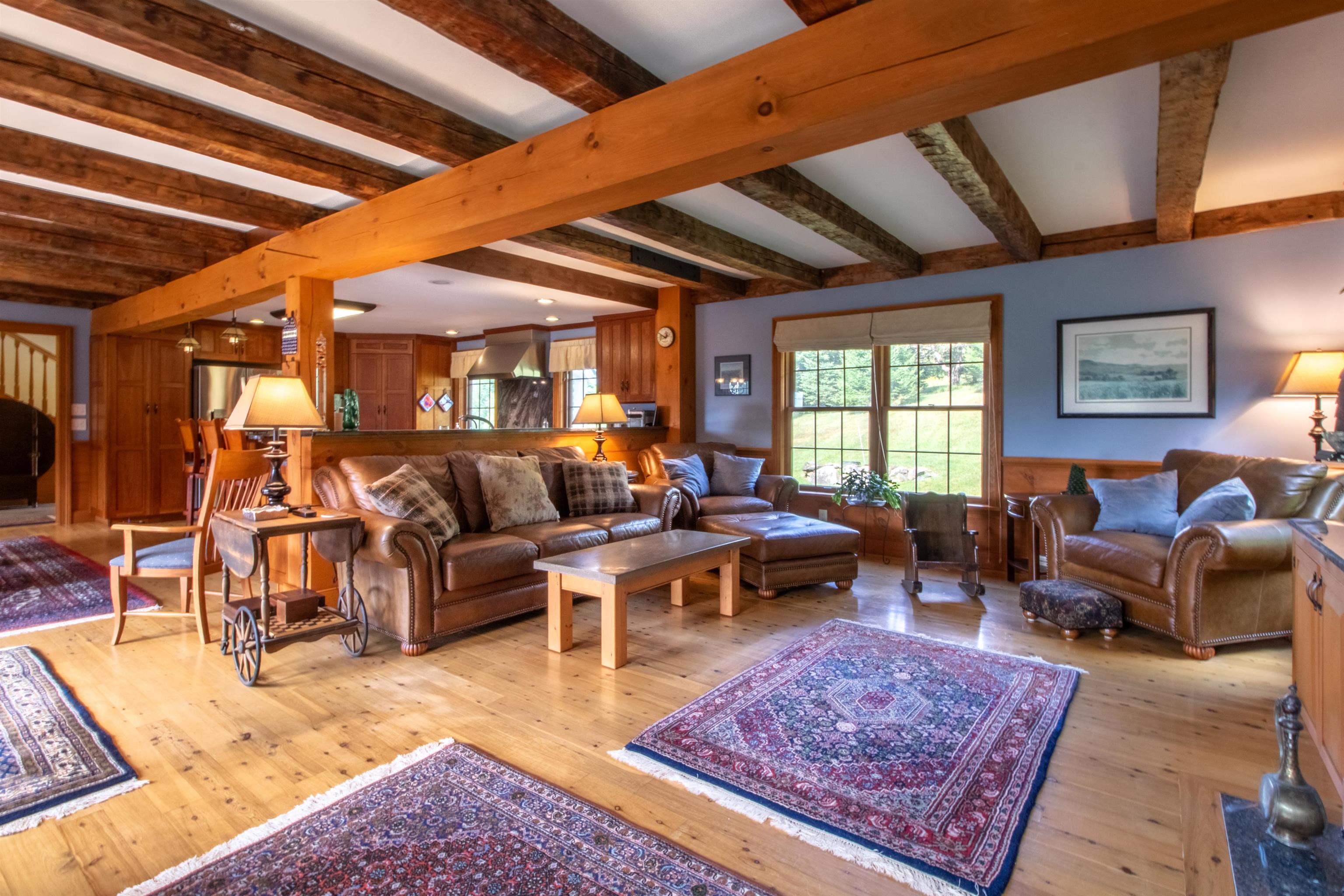 Living room area in the great room