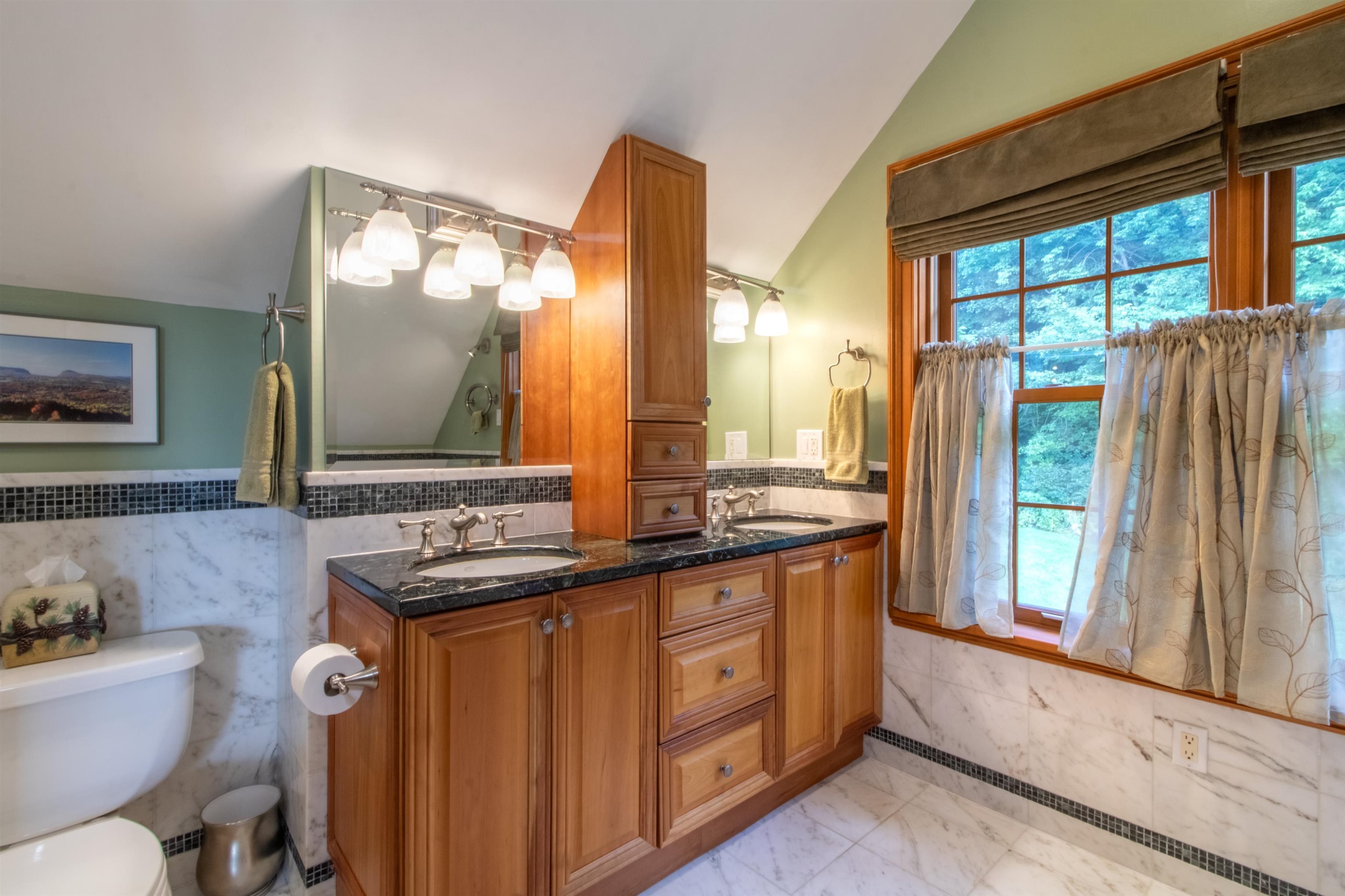 Master suite double vanity