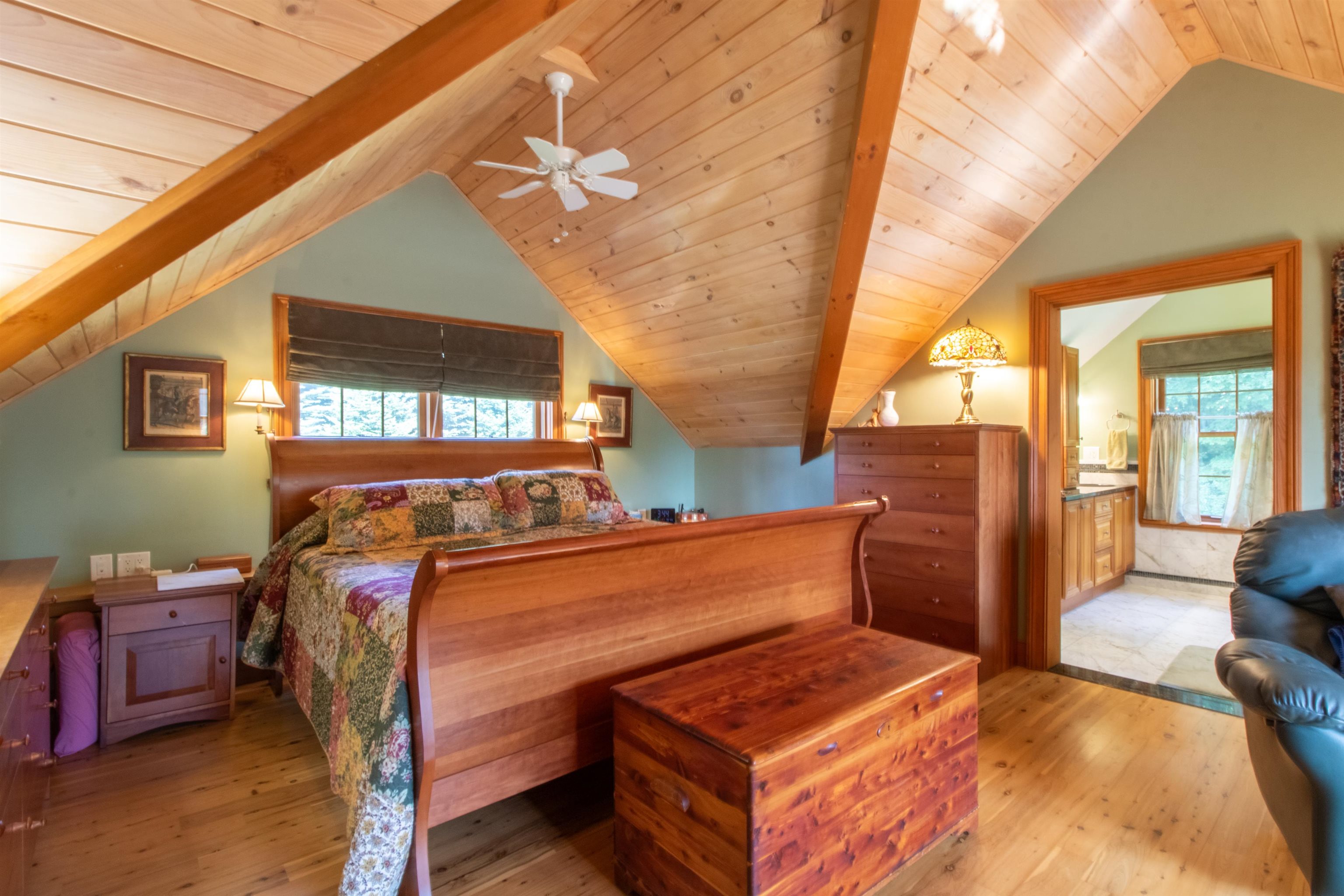 The dormered master suite
