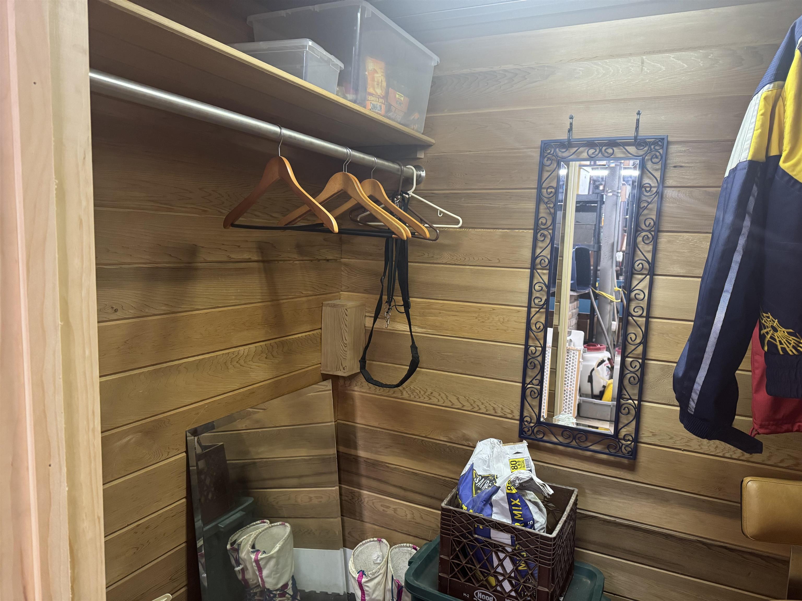 cedar closet in the basement