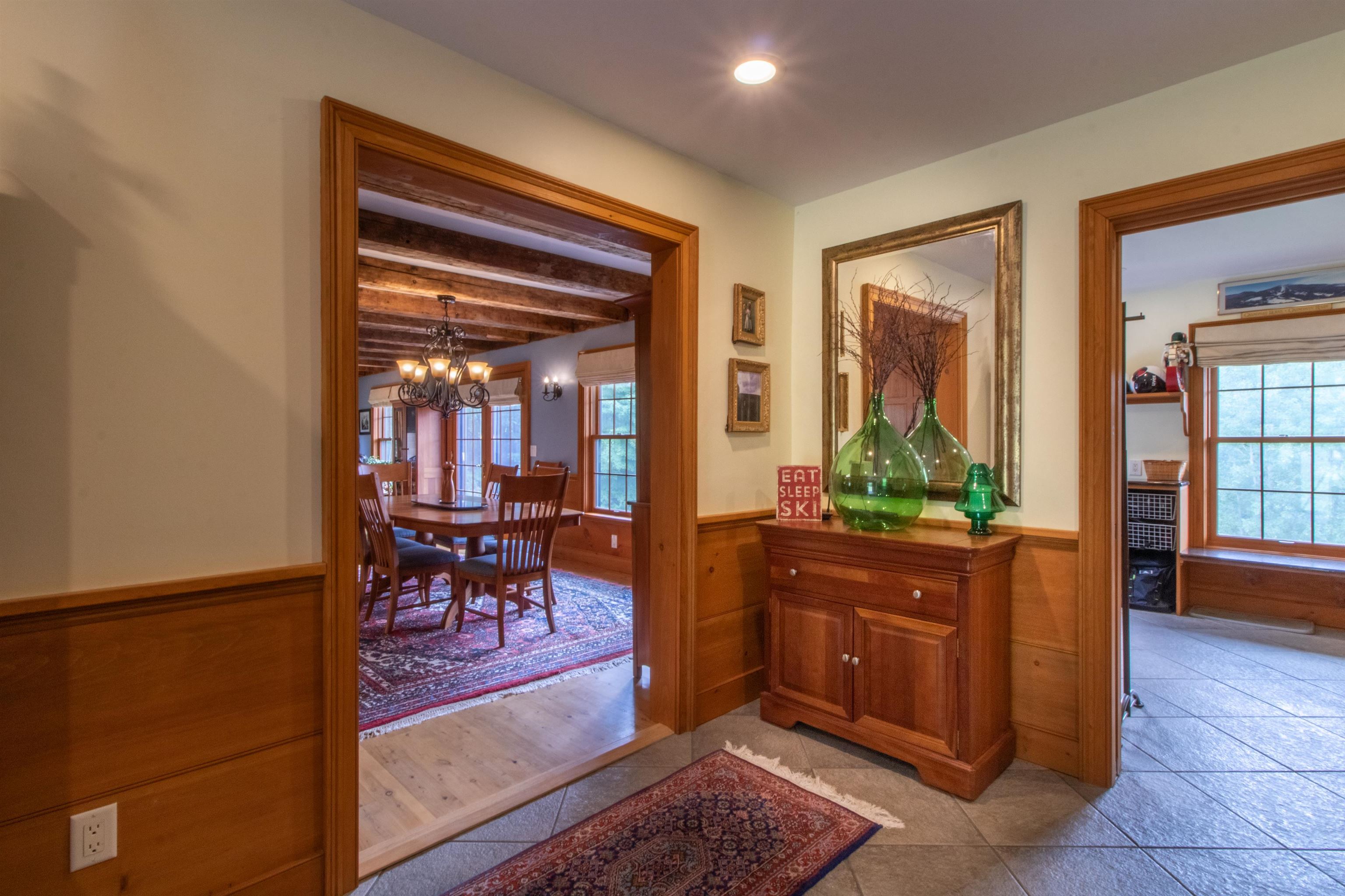Entry mudrooms front and back