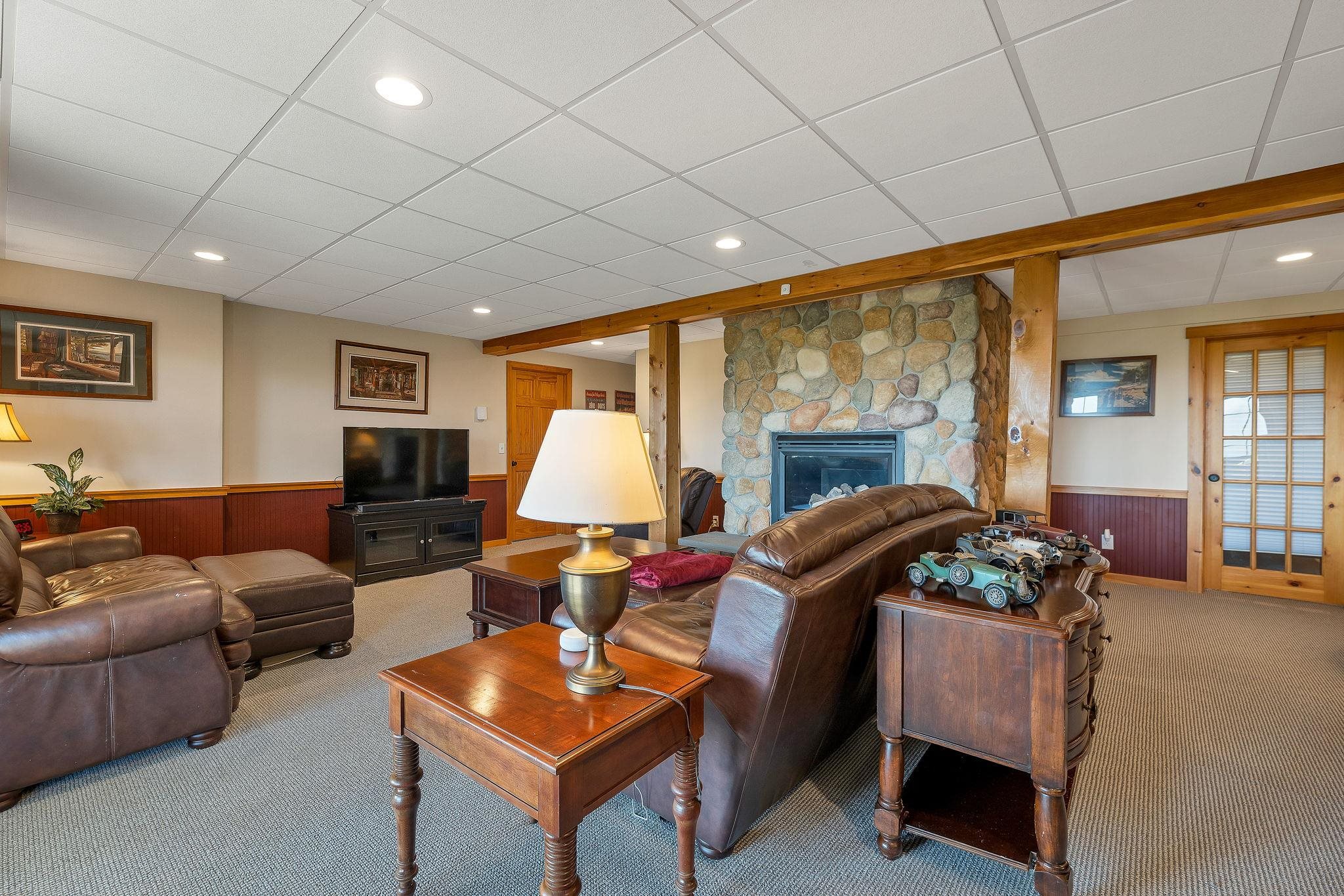 Finished Walk out Family Room