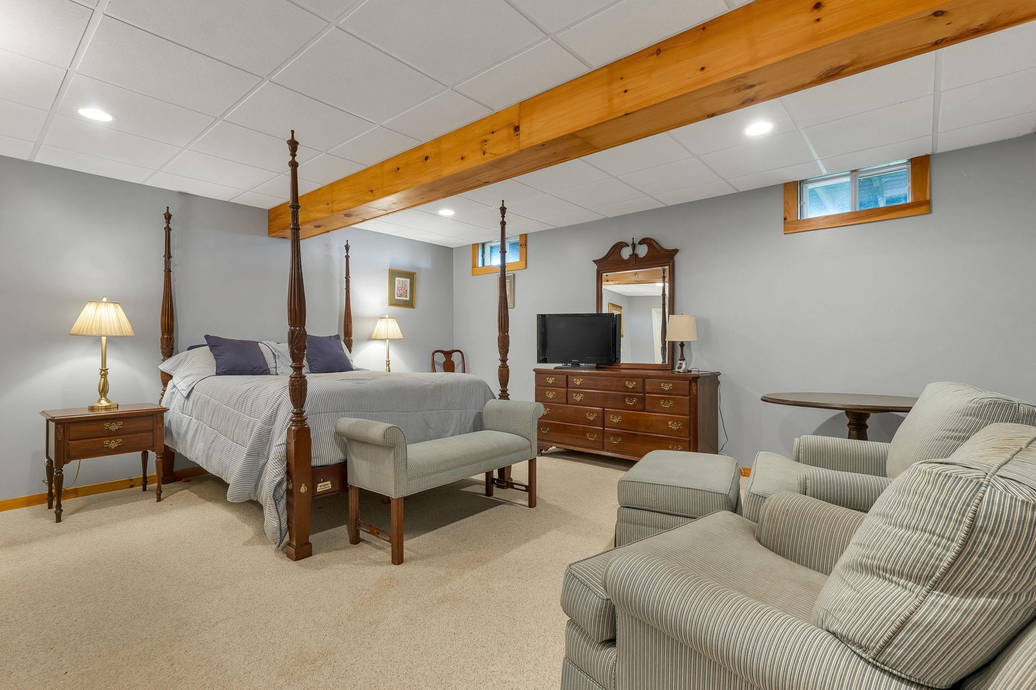 Finished Lower Level Bedroom