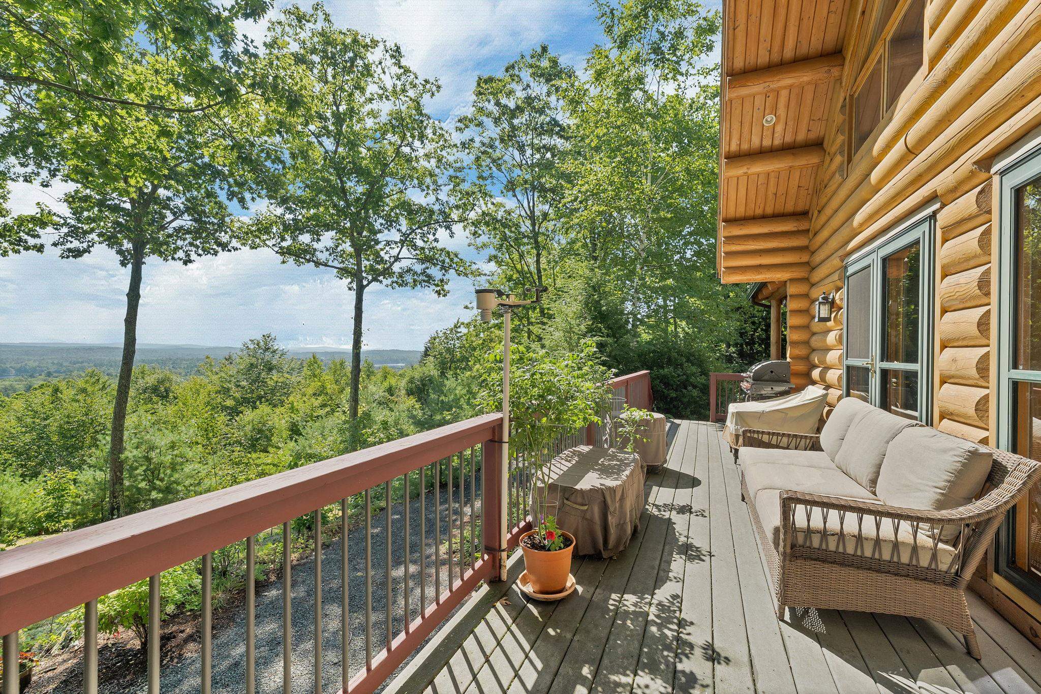 Front Deck with Views for Miles over Lake Winnipesaukee and Lee