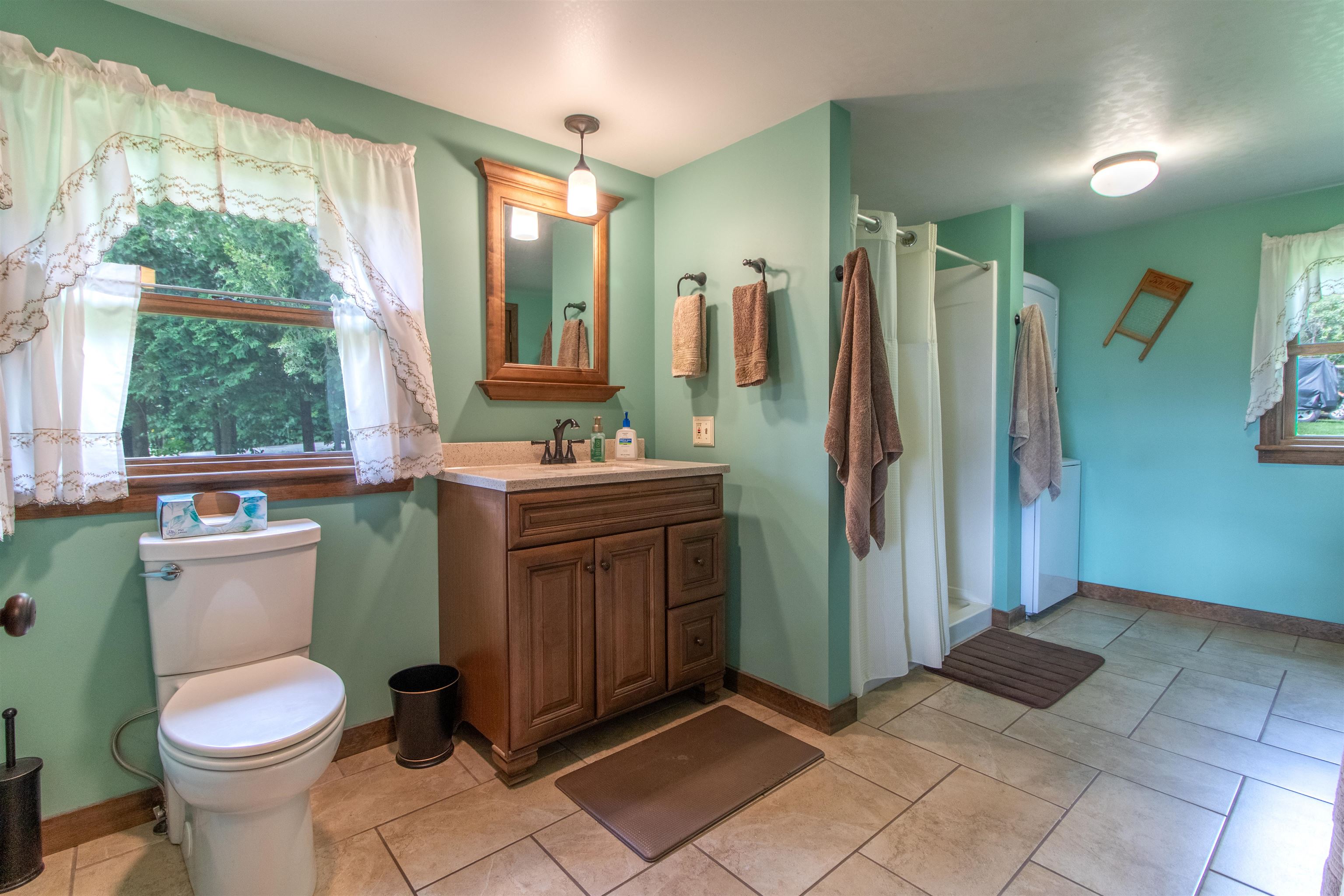 bath with laundry
