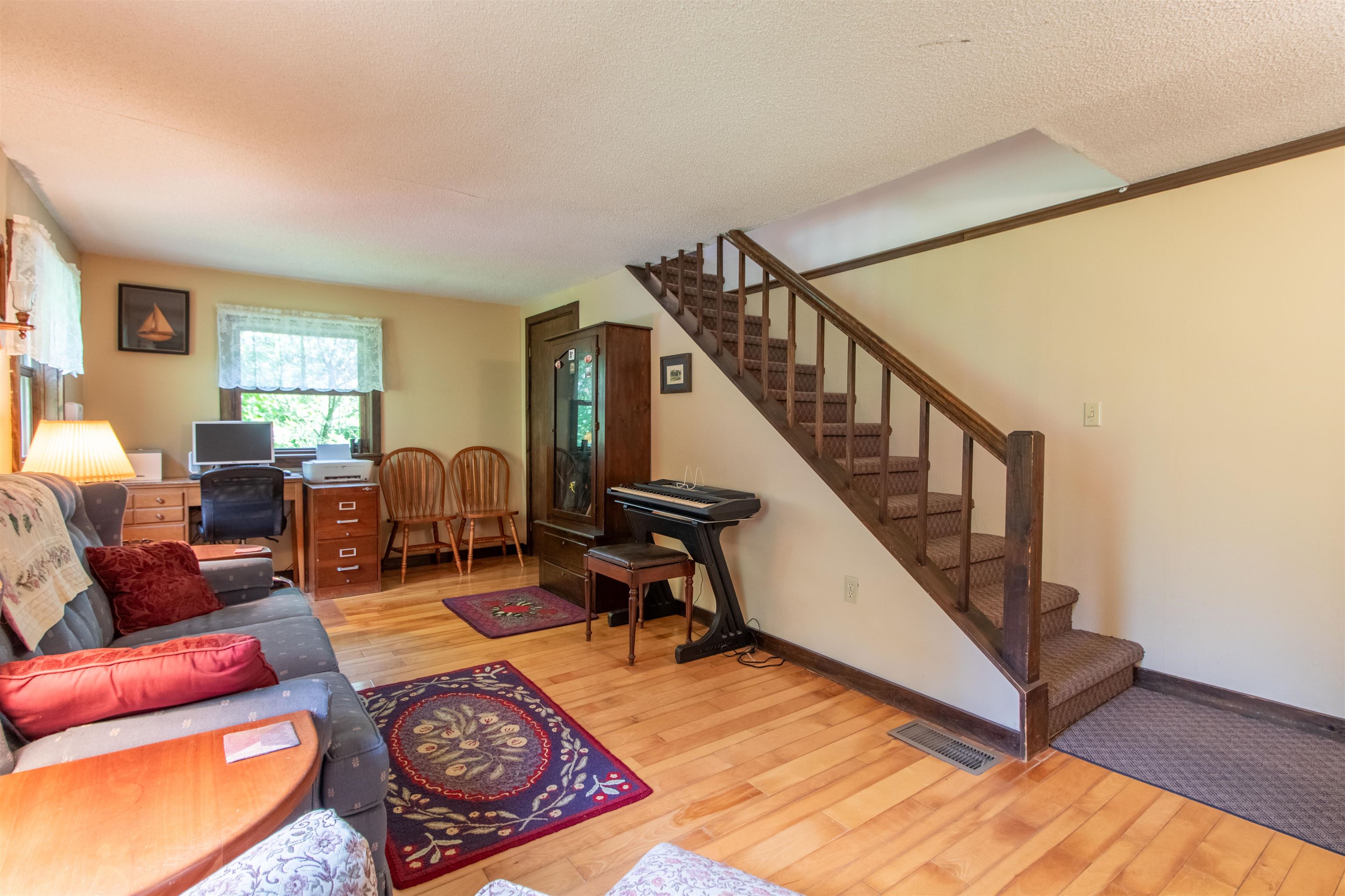 Stairs to two large upstairs bedrooms