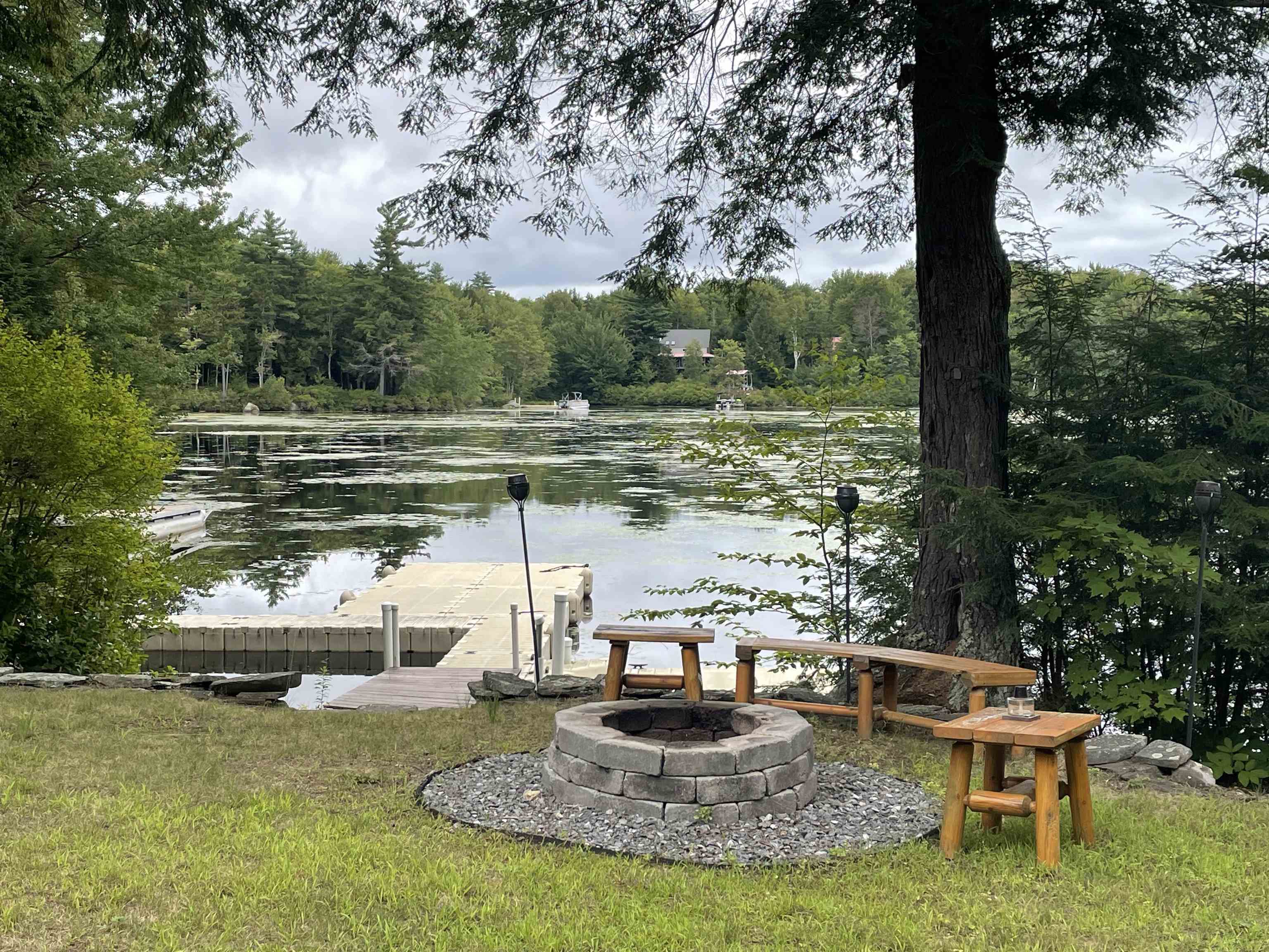 backyard lake view